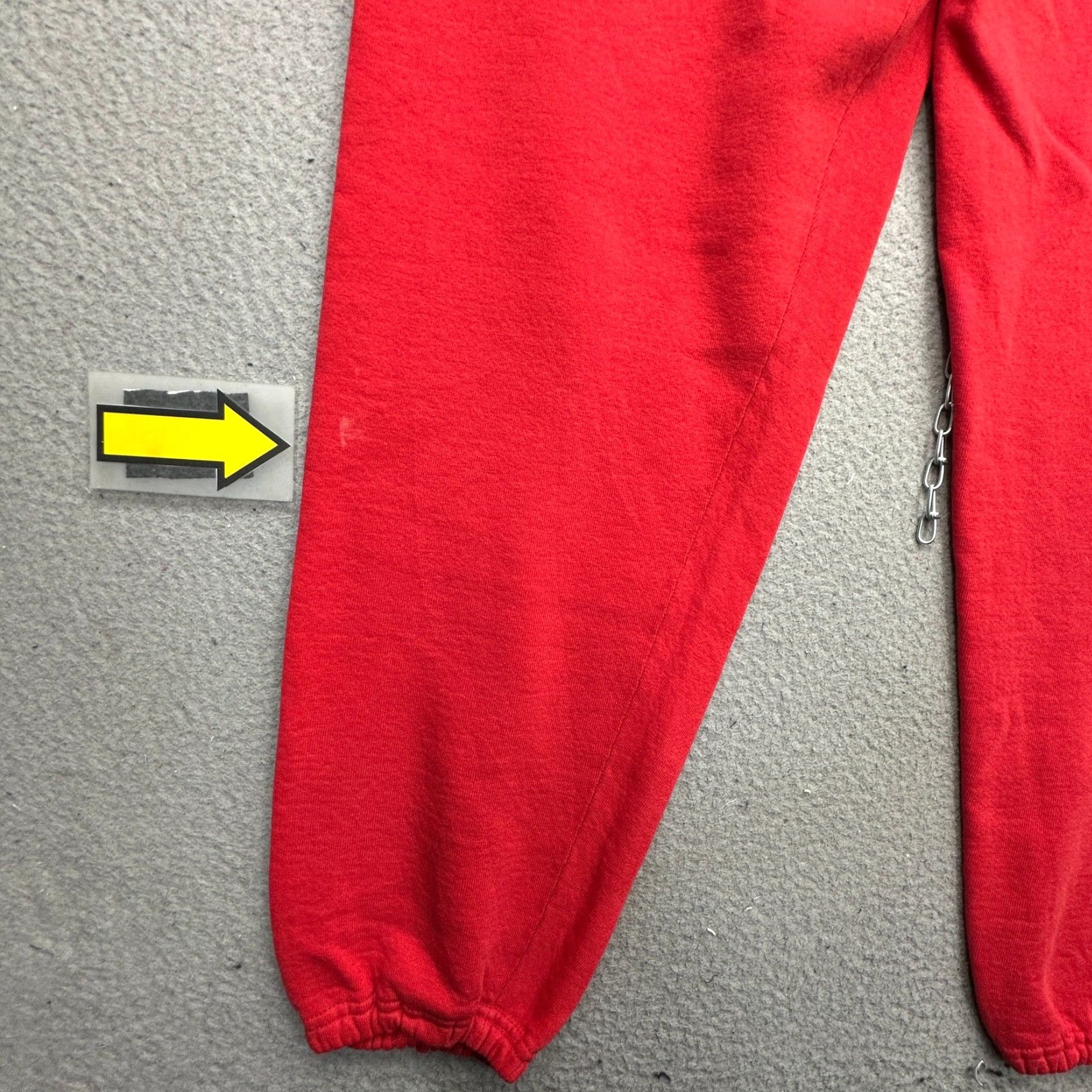 Russell Athletic VINTAGE 80s Russell Athletic Red Jogger Pants Mens M Sweatpants Drawstring Size US 31 - 4 Thumbnail