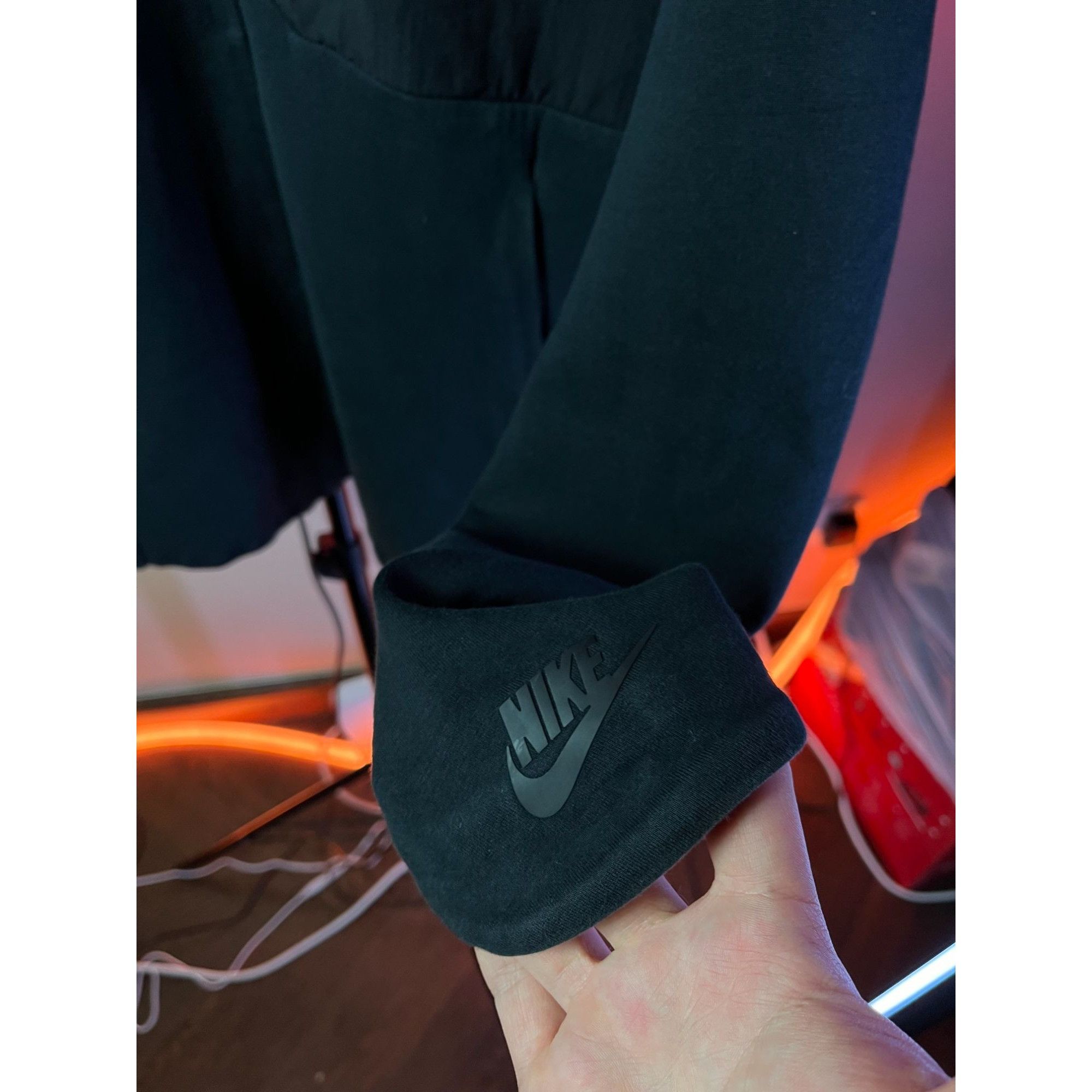 Nike × Vintage Nike Tech Fleece Black Hoodie Small Drill Ninja Style Rare Size US S / EU 44-46 / 1 - 5 Thumbnail