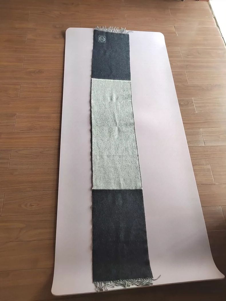 Loewe LOEWE Lamb scarf, dark grey with greyish white Size ONE SIZE - 7 Thumbnail