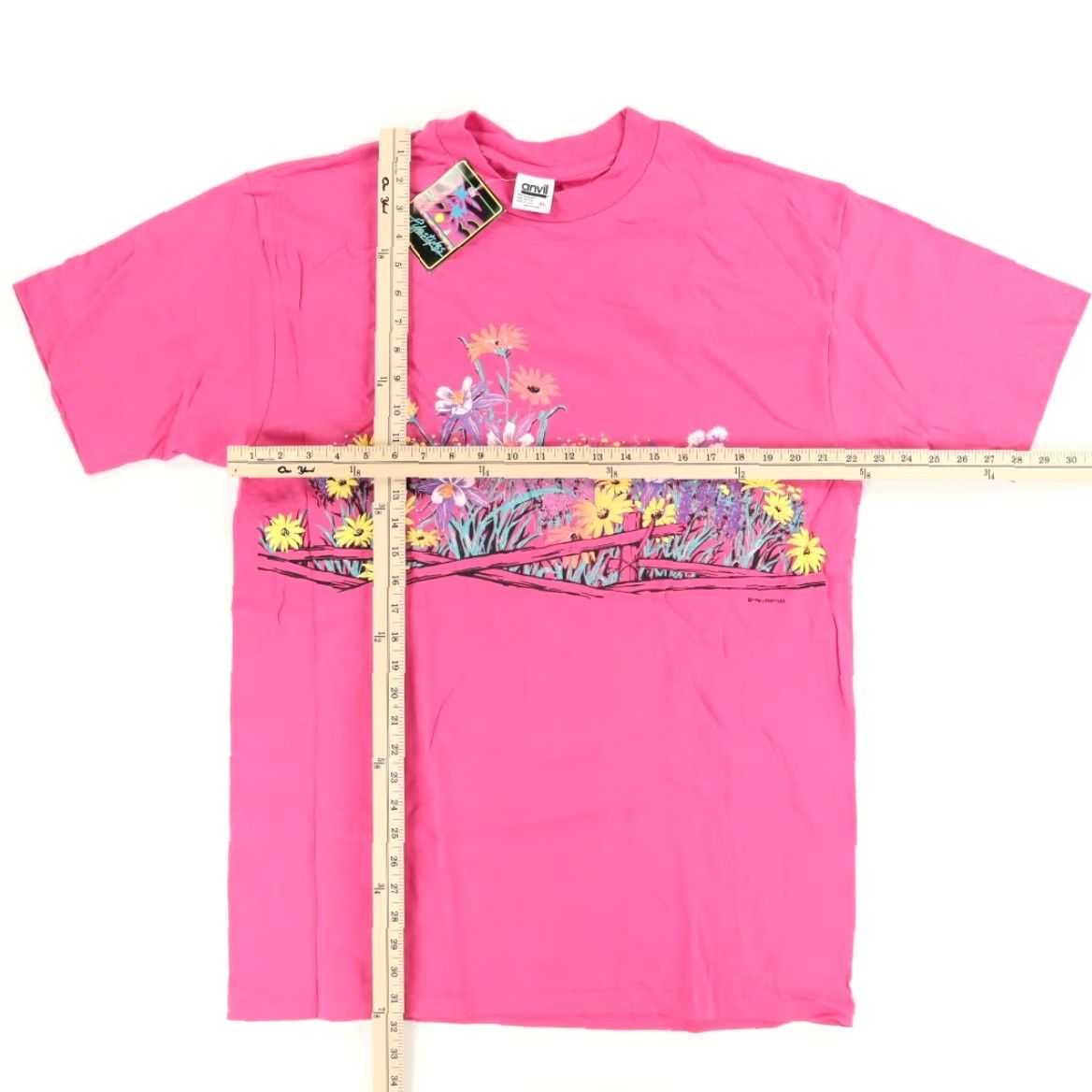 Anvil VTG Anvil Lifestyles 1990 Wild Flowers Solid T-Shirt Pink Men's XL Shirt Mens XL Pink VTG Lifestyles 1990 Wild Flowers Shirt Size US XL / EU 56 / 4 - 3 Thumbnail