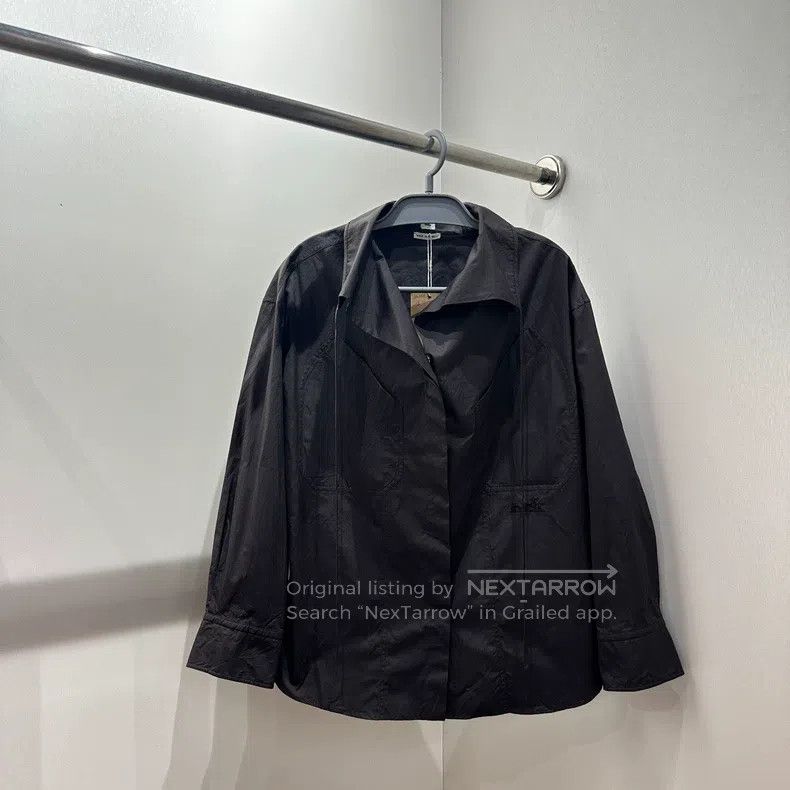 Hermes Hermes Prancing horse embroidery drop-shoulder shirt Size XXS / US 00 / IT 34 - 1 Thumbnail