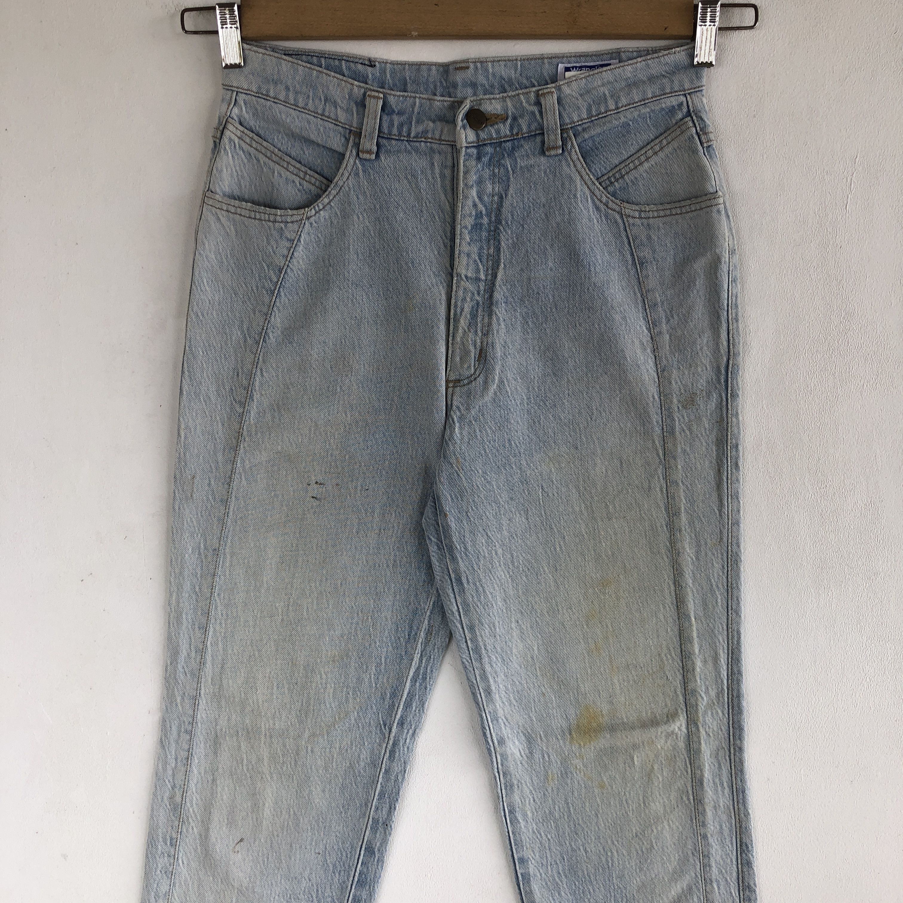 Wrangler Vintage Wrangler Sunfaded Jeans Light Wash Wrangler Denim Size 24" / US 00 / IT 34 - 3 Thumbnail