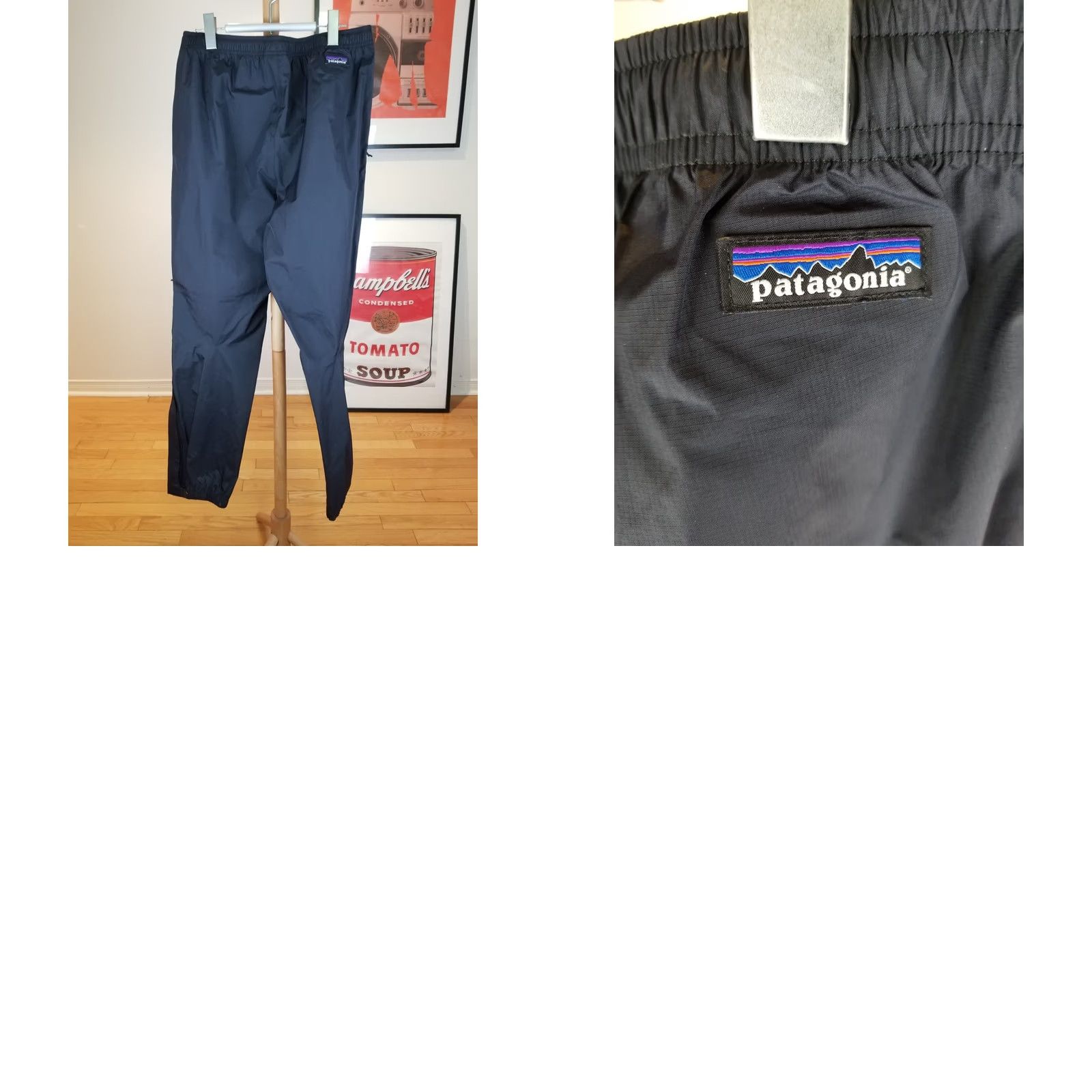 Patagonia VINTAGE PATAGONIA H2NO RAIN HIKING RIPSTOP WATERPROOF BLACK PANTS SZ MEDIUM Men Pants M Black 32/42 Jogger Size US 31 - 8 Thumbnail
