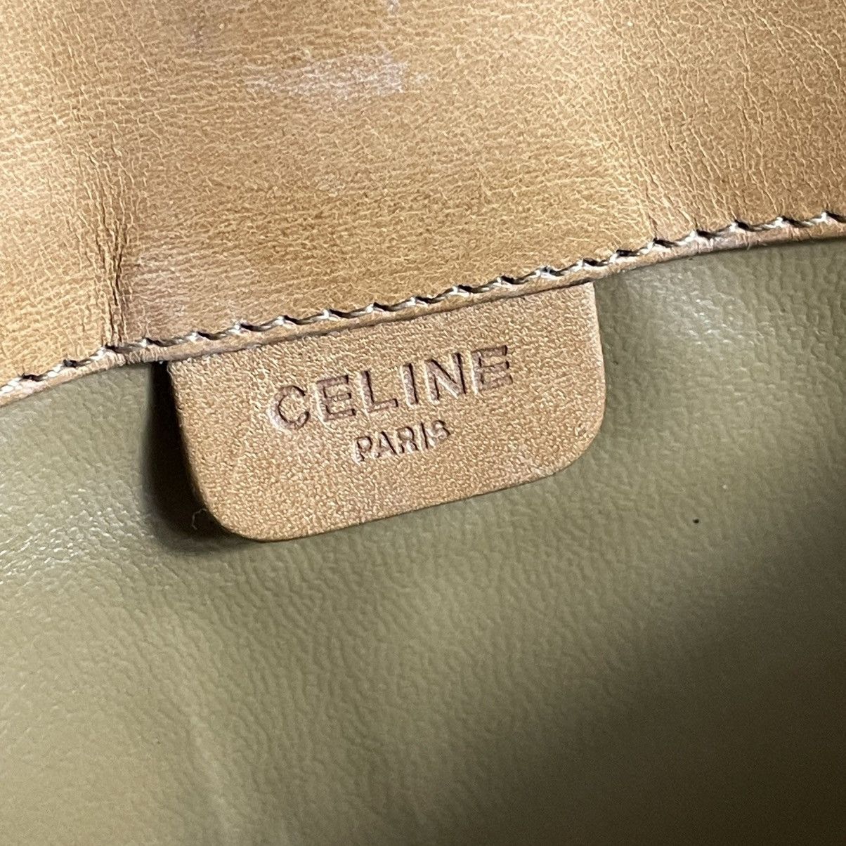 Celine Céline CELINE Macadam Canvas Clutch Bag PVC Leather Brown Size ONE SIZE - 7 Thumbnail