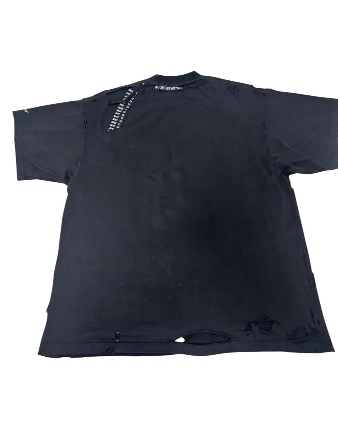 Balenciaga Balenciaga 3B Repair Distressed T-Shirt Size US M / EU 48-50 / 2 - 2 Thumbnail