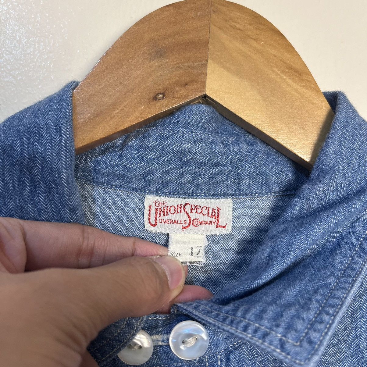 Vintage The Union Special Overalls Co. Engineer Button Up LS Shirt Size US L / EU 52-54 / 3 - 9 Thumbnail