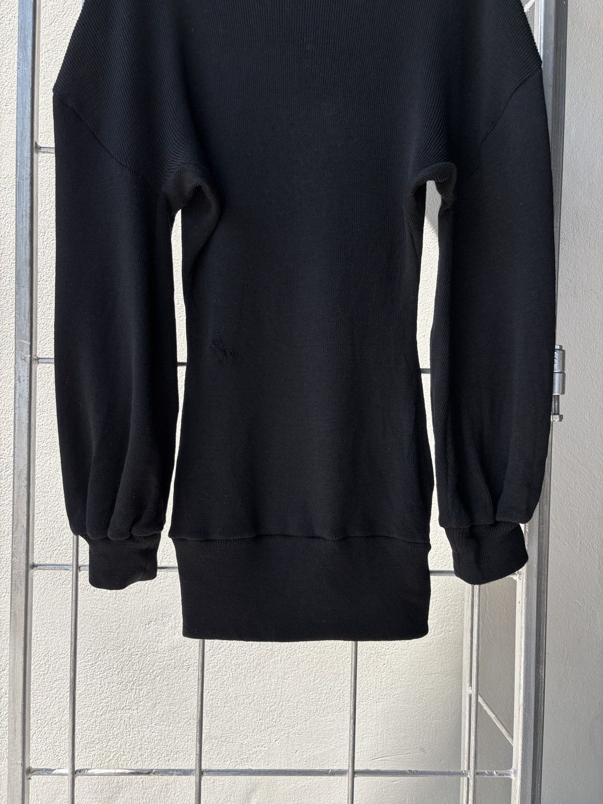 Yohji Yamamoto Yohji Yamamoto 1998 A/W Bishop Sleeves Black Sweater. Size ONE SIZE - 13 Thumbnail