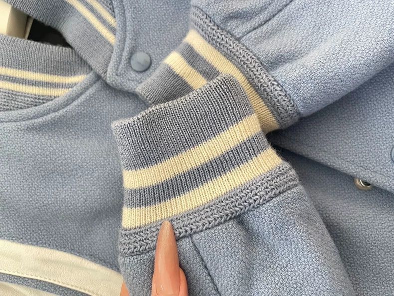 Saint Laurent Paris Saint Laurent Paris Haze blue baseball jacket-2506 Size US S / EU 44-46 / 1 - 3 Thumbnail