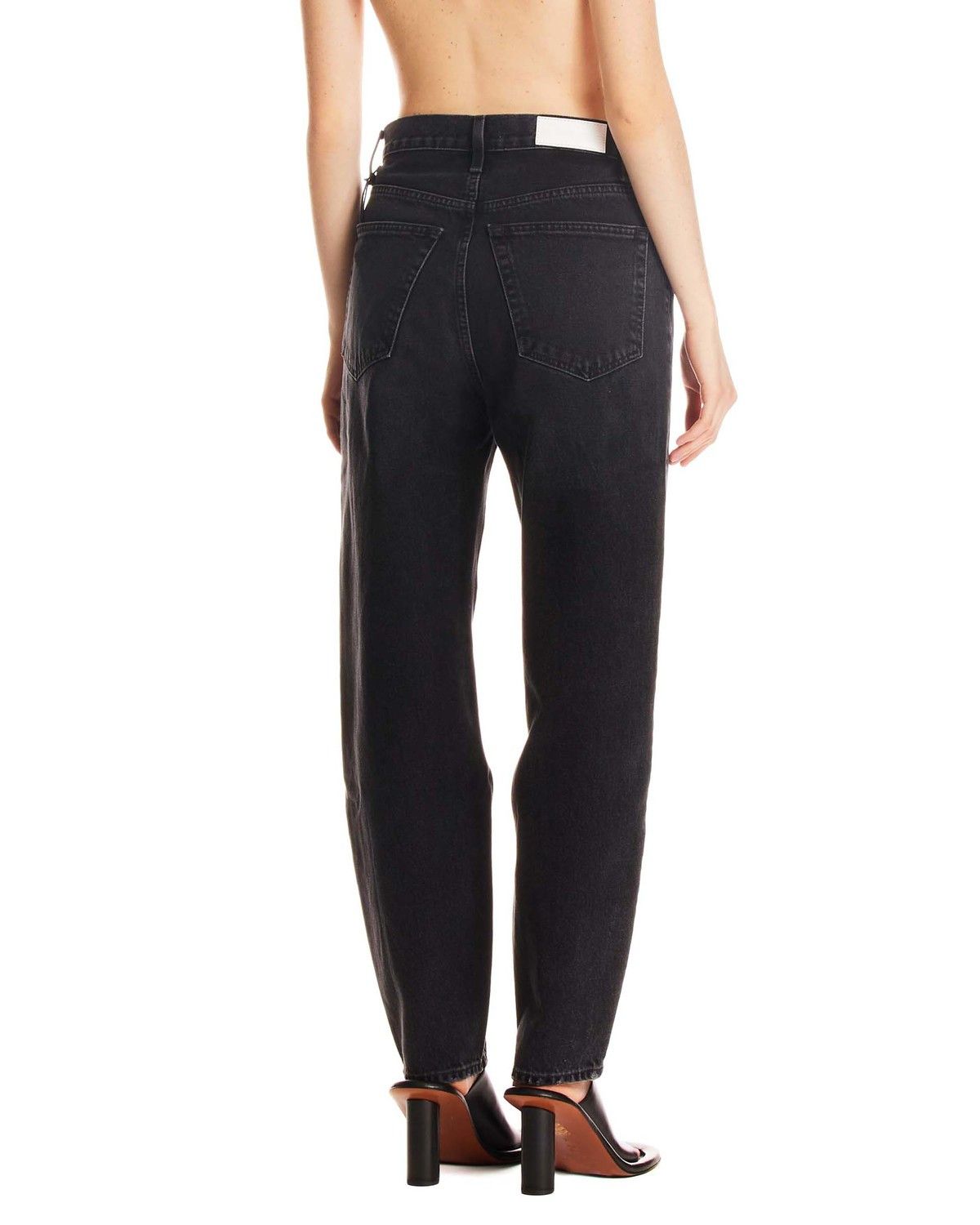 RE/DONE o1mle0524 Pixie Jeans in Black Size 26" / US 2 / IT 38 - 2 Thumbnail