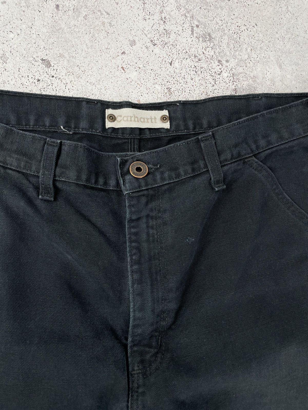 Carhartt × Vintage Vintage Carhartt Washed Duck Work Dungaree Double Knee Pants Size US 34 / EU 50 - 6 Thumbnail