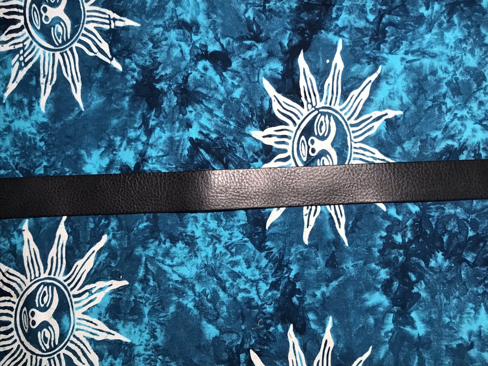 Other Y2K Avant Garde Flowers Leather Belt Oasis Size 26 - 3 Thumbnail