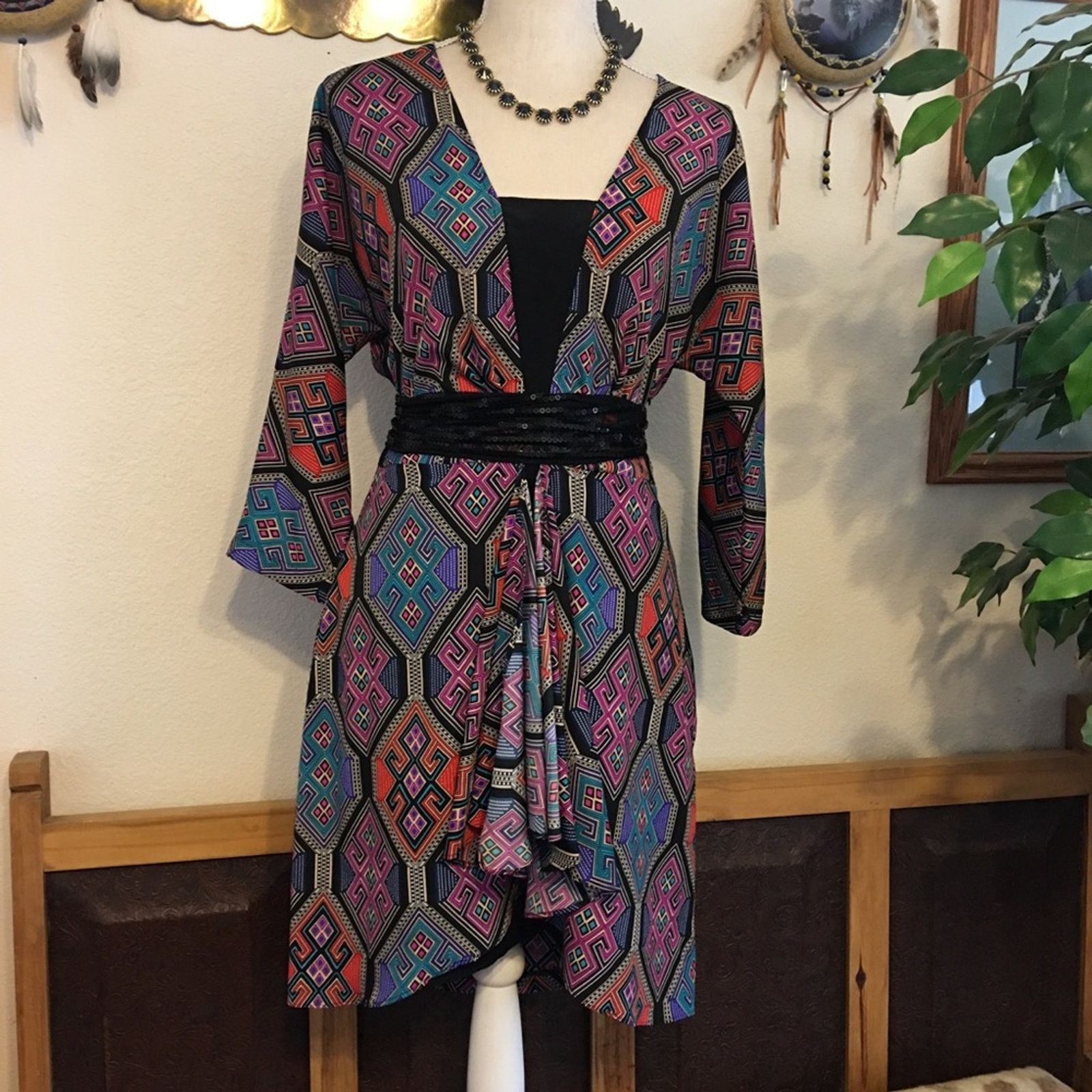 Mara Hoffman Mara Hoffman geometric print silk summer dress Size M / US 6-8 / IT 42-44 - 1 Thumbnail