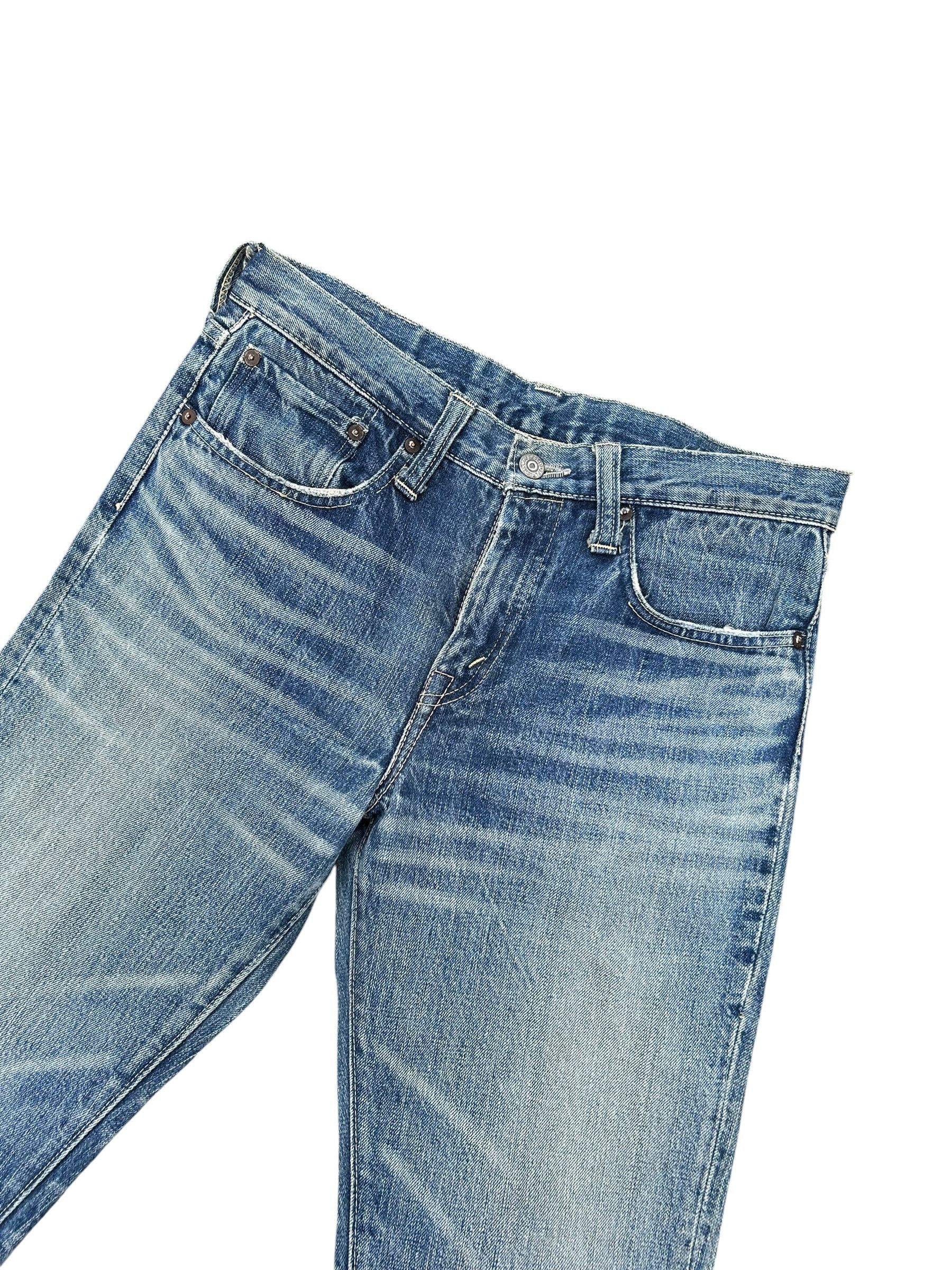 Kapital Flare Sugar Cane Vintage Distressed Denim Jeans Size US 31 - 4 Thumbnail