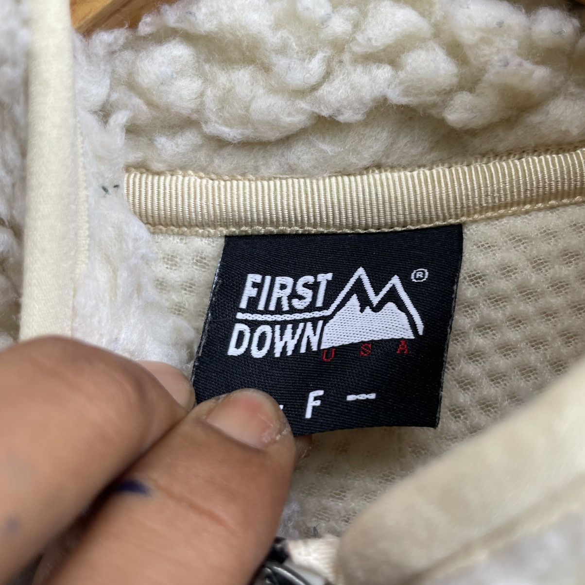 Japanese Brand × Patagonia 💥Vintage First Down USA Deep Pile Zipper Jacket Size US M / EU 48-50 / 2 - 6 Thumbnail