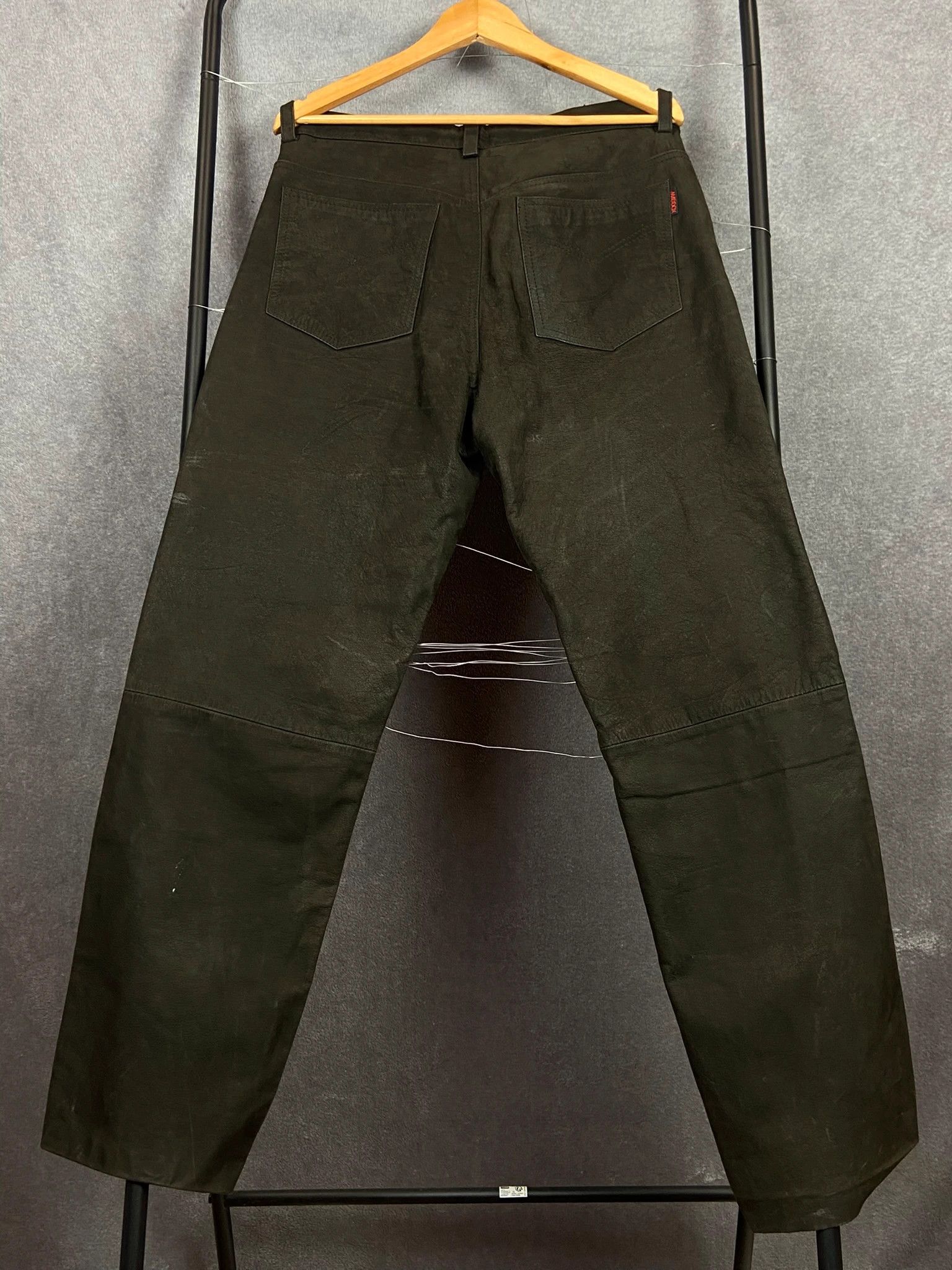 Vintage Maddox Brown Waxed Workwear Pants M Utility Fit Size US 36 / EU 52 - 6 Thumbnail