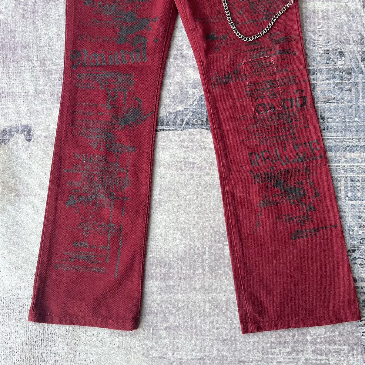 Beauty Beast Vintage Skulldeos Punk Gothic Bondage Flare LGB Style Pants Size US 30 / EU 46 - 5 Thumbnail