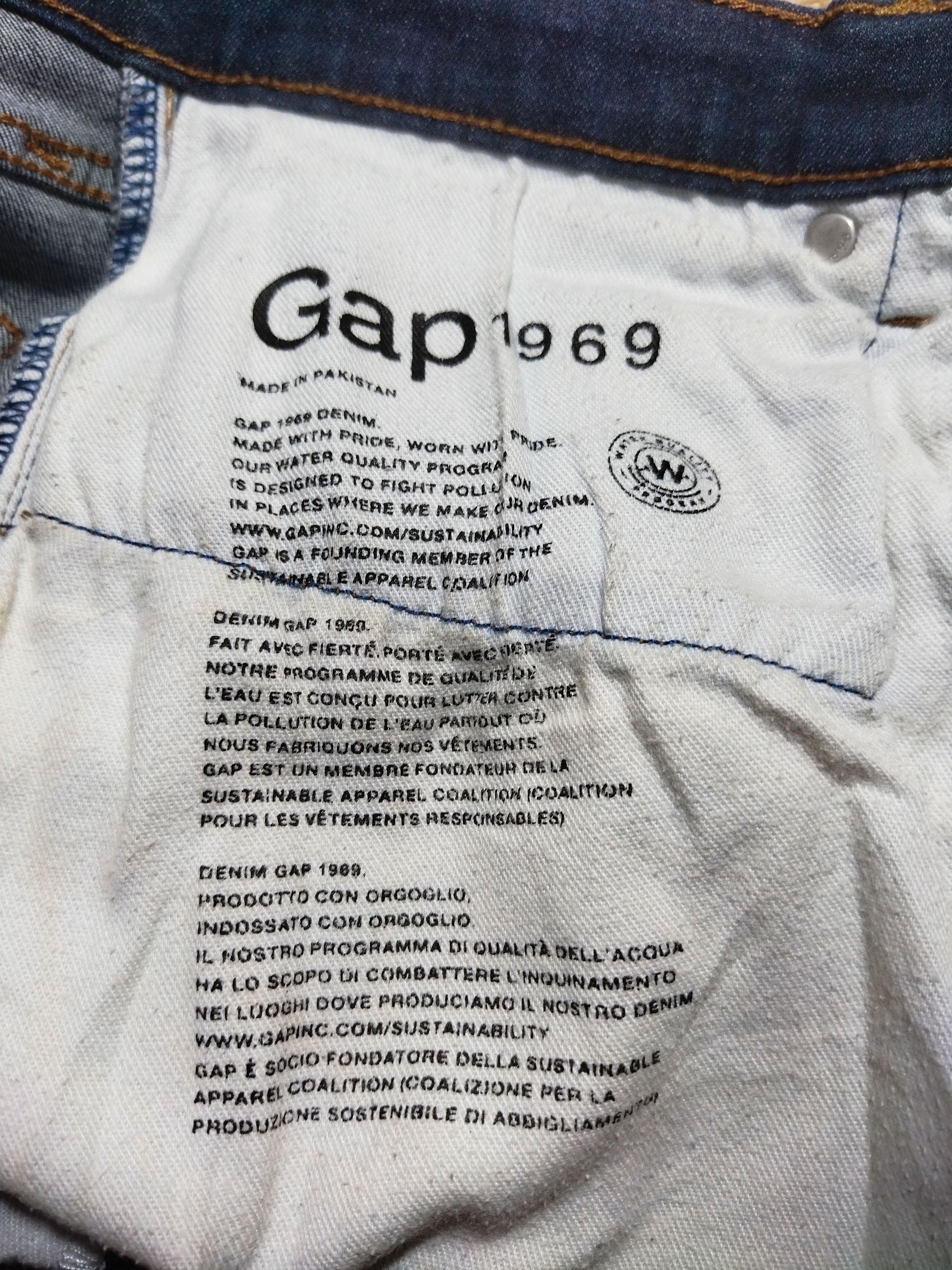 Gap × Vintage VINTAGE GAP1969 SKINNY BLUE JEANS PANTS Size US 32 / EU 48 - 13 Thumbnail