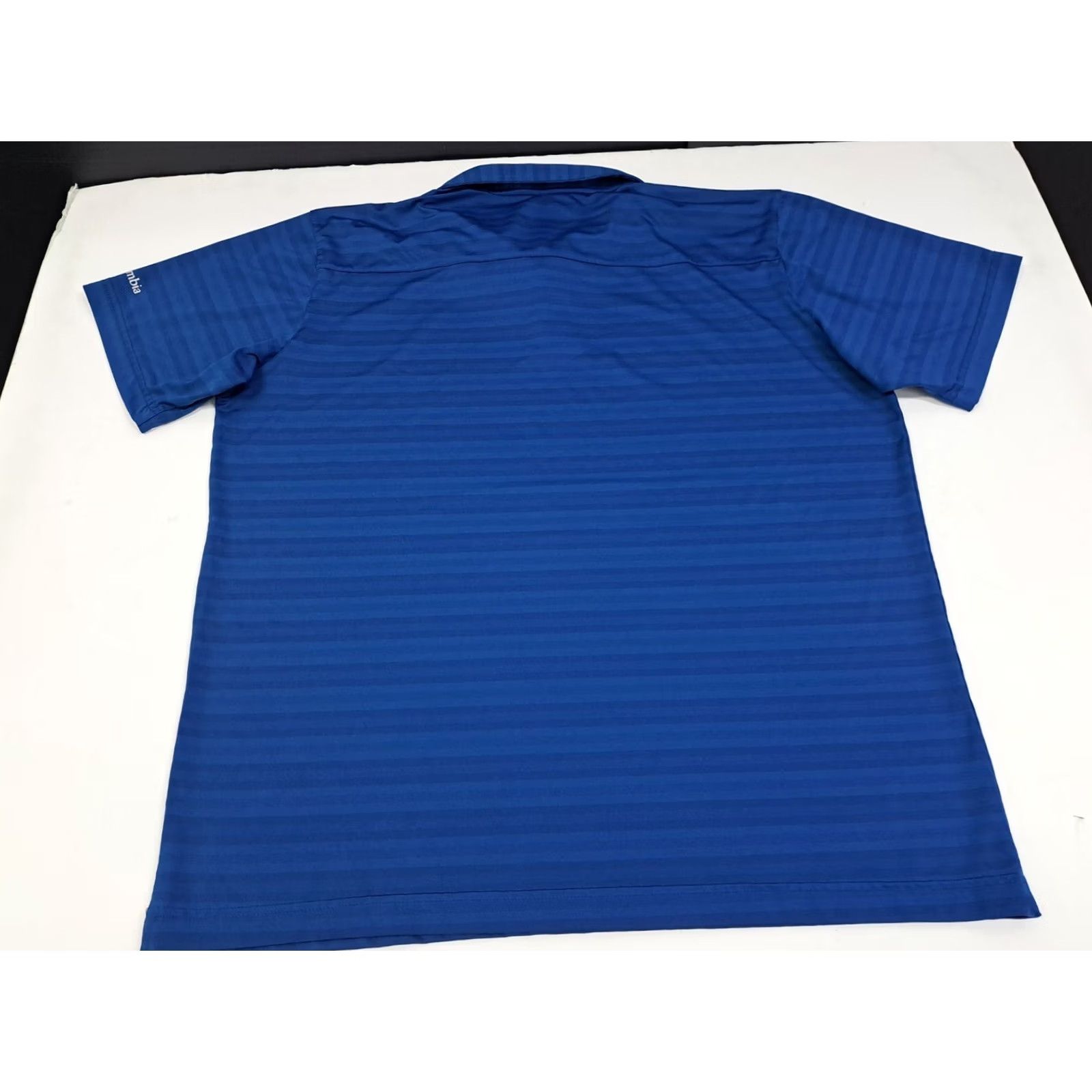 Vintage Columbia Polo Shirt Mens Large Blue Striped Short Sleeve Omni Wick Golf #4999 Size US L / EU 52-54 / 3 - 5 Thumbnail