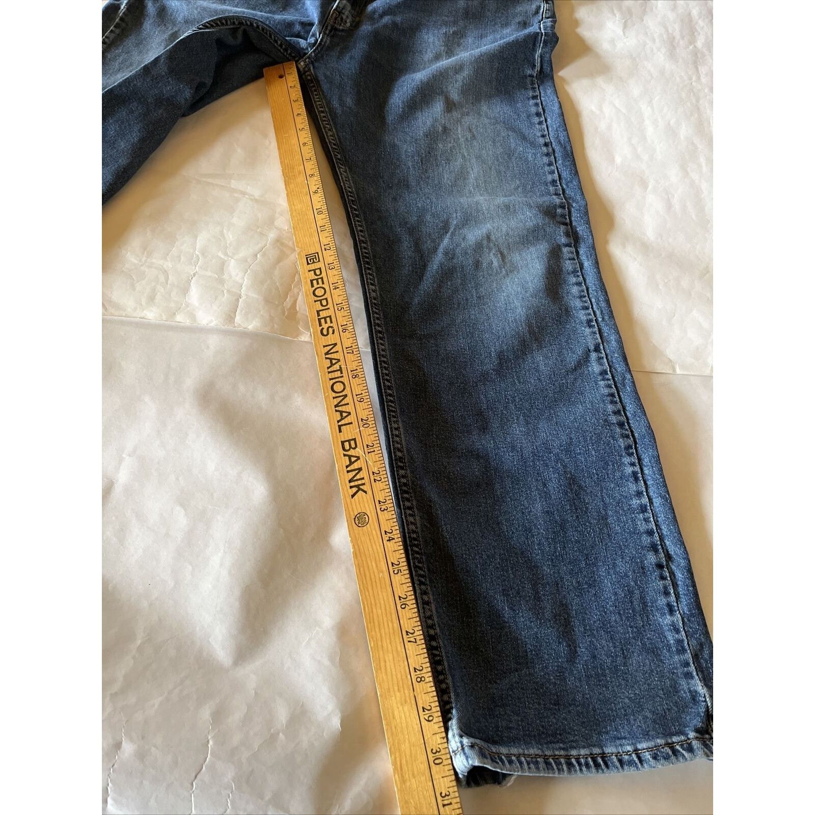 Levi's Levis 505 Jeans Men 42x32 Regular Straight Denim Cotton Blue Size US 40 / EU 56 - 5 Thumbnail