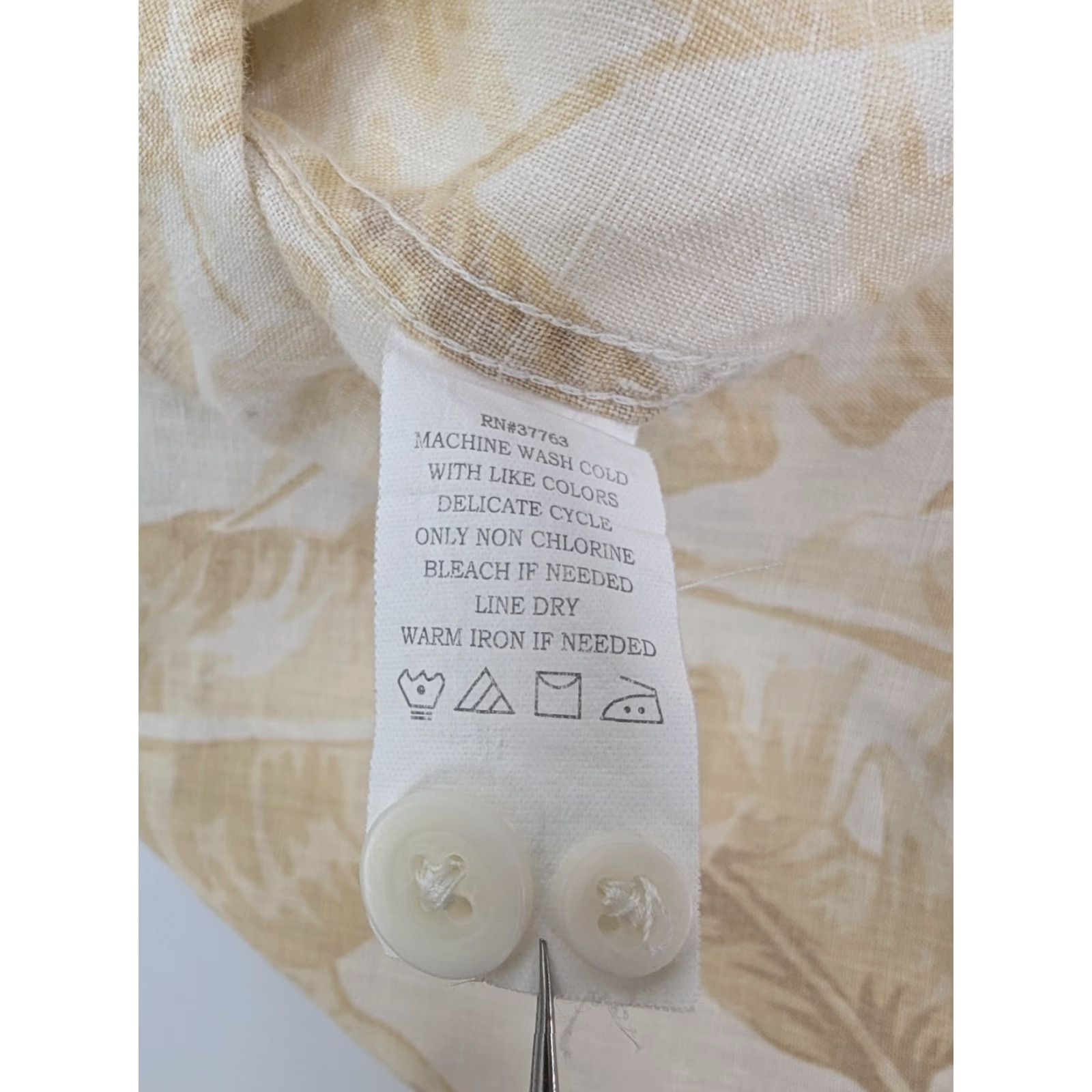 Cubavera Cubavera Linen Beige Floral Short Sleeve Button Up Hawaiian Camp Shirt XL Men Beige Floral Short Sleeve Button-Up Cubavera Hawaiian Camp Shirt XL Mens Size US XL / EU 56 / 4 - 7 Thumbnail