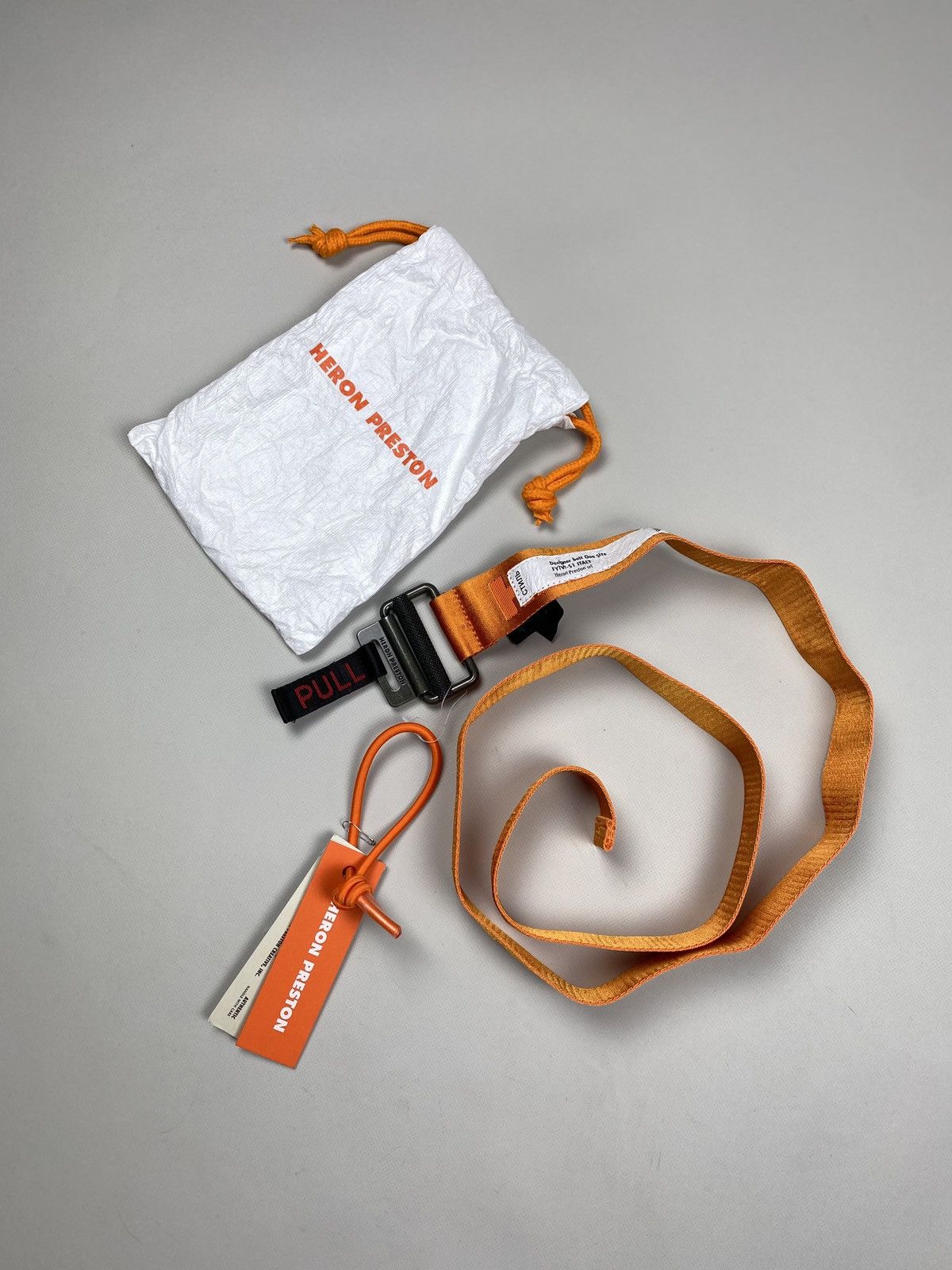 Heron Preston BNWT! Heron Preston KK Tape Belt Orange One Size Size ONE SIZE - 3 Thumbnail