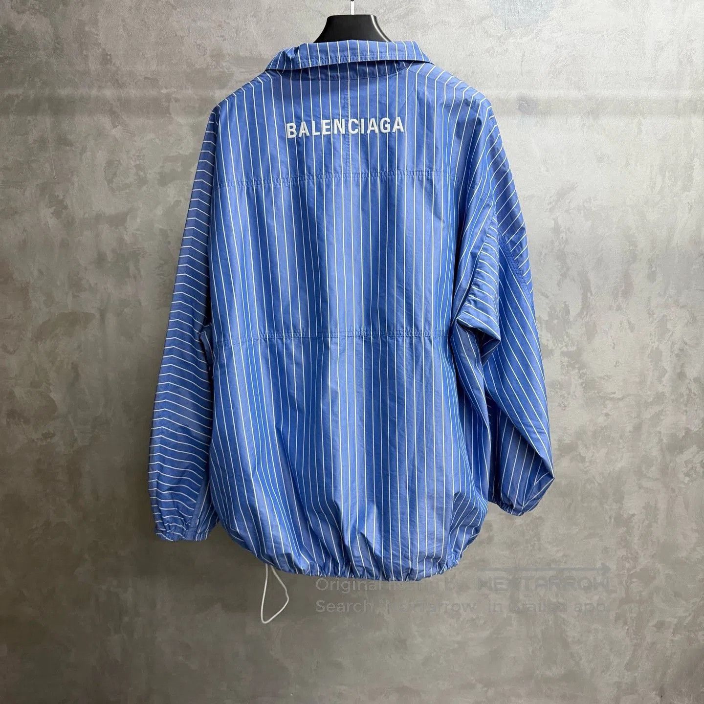 Balenciaga Balenciaga Blue Striped Logo Zip Jacket. Size US S / EU 44-46 / 1 - 2 Thumbnail
