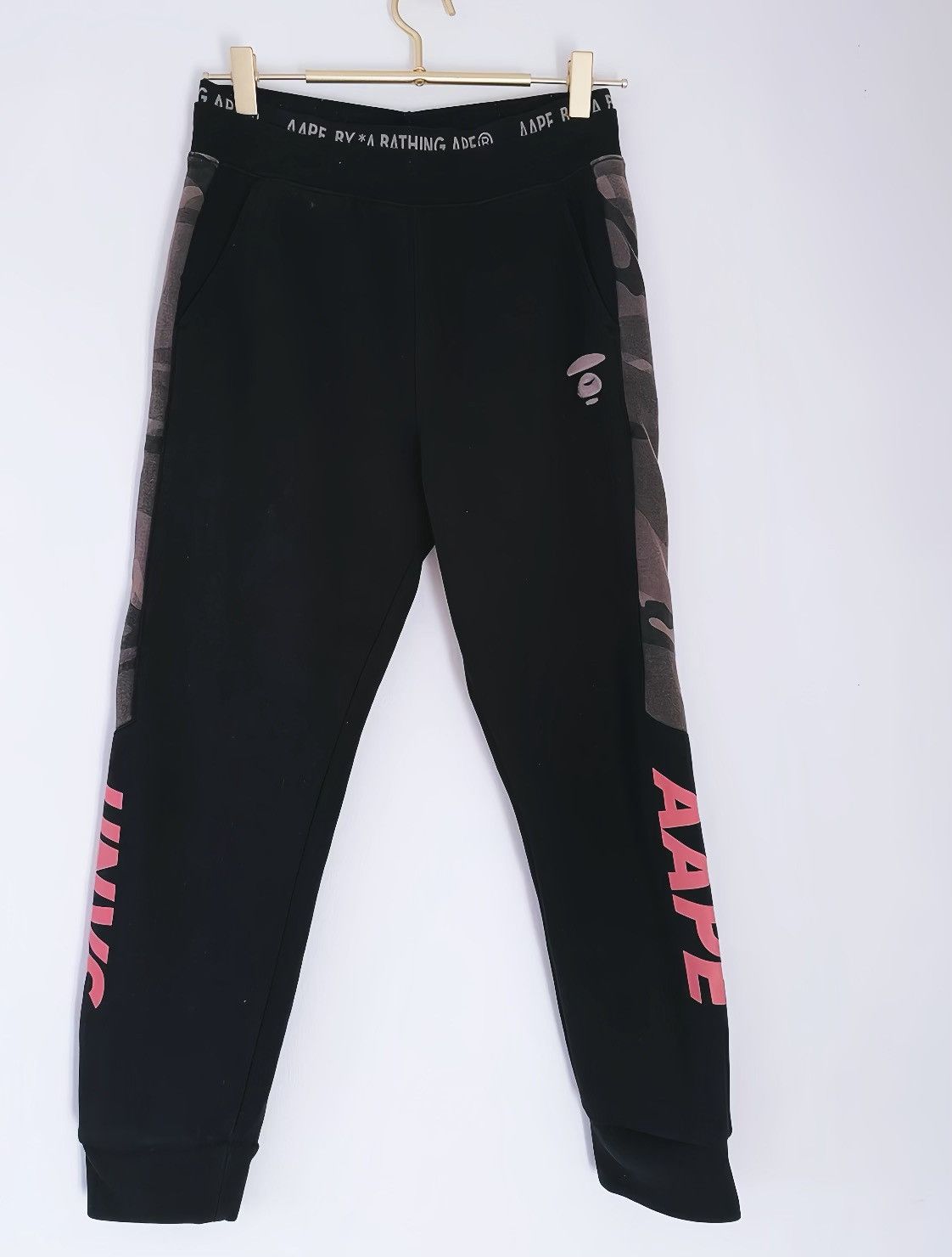 Aape × Bape Bape by A Bathing Ape® Logo embroidered Track Pants Size 26" / US 2 / IT 38 - 1 Thumbnail