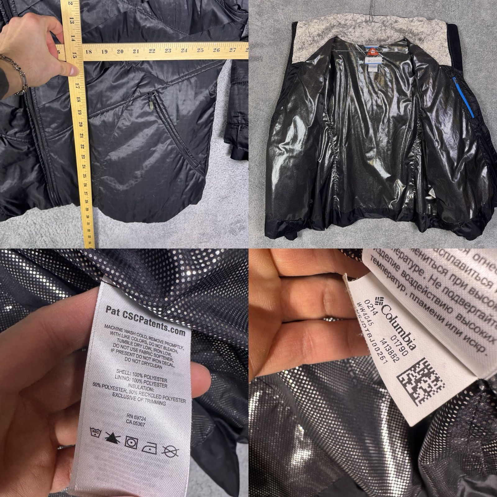 Vintage Columbia Jacket Womens 3X Omni-Heat Interchange Kaleidoscope II Quilted Puffer Size XXL / US 16-18 / IT 52-54 - 8 Thumbnail