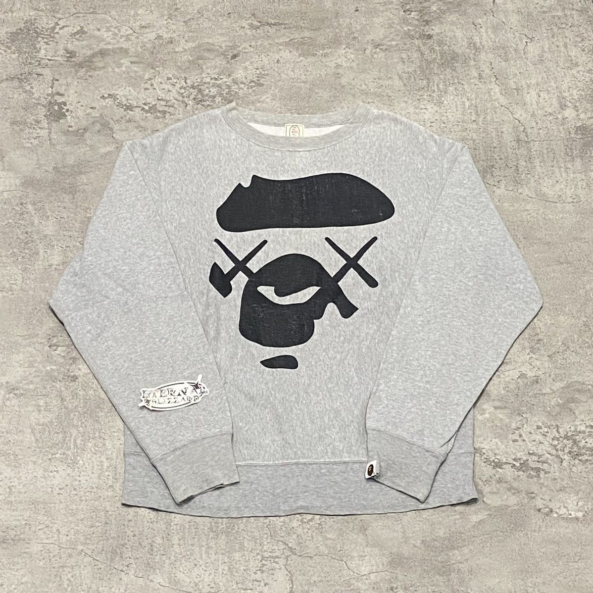 Bape X Kaws Sweatshirt | Grailed