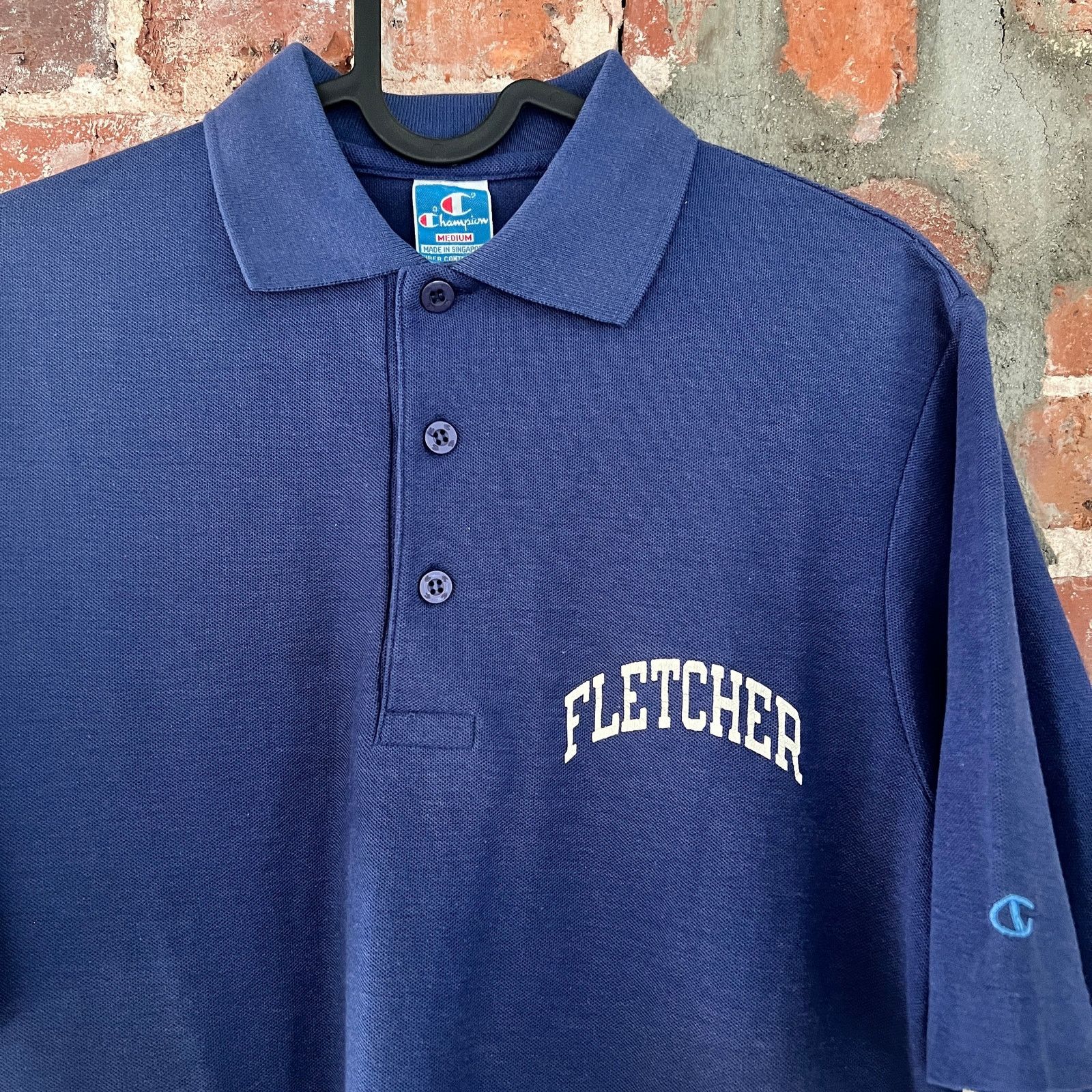 Champion VTG 80s Champion Mens Navy Polo Shirt M 18x27 Size US M / EU 48-50 / 2 - 1 Thumbnail