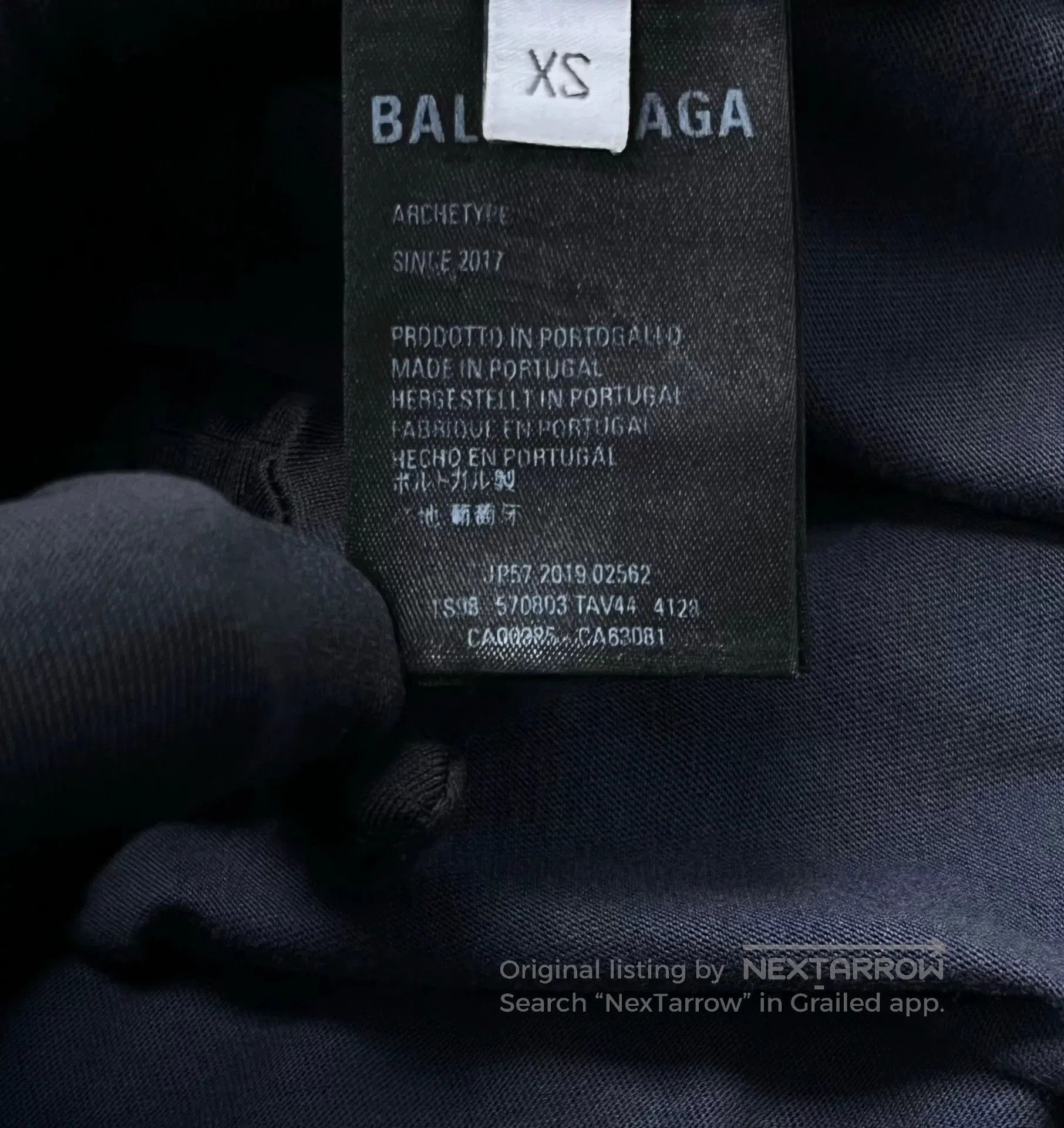 Balenciaga balenciaga navy blue logo t. Size US XS / EU 42 / 0 - 4 Thumbnail