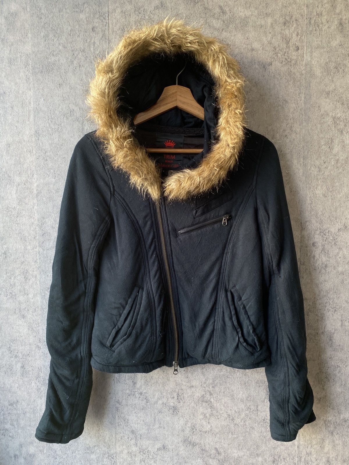 Japanese Brand Maison Gilfy Dark Green Fur Hoodie Zipper Jacket Size US S / EU 44-46 / 1 - 4 Thumbnail