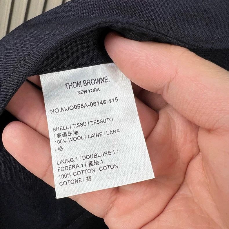 Thom Browne thom browneNavy blue wool striped shirt jacket 2503-Nextarr Size US M / EU 48-50 / 2 - 7 Thumbnail