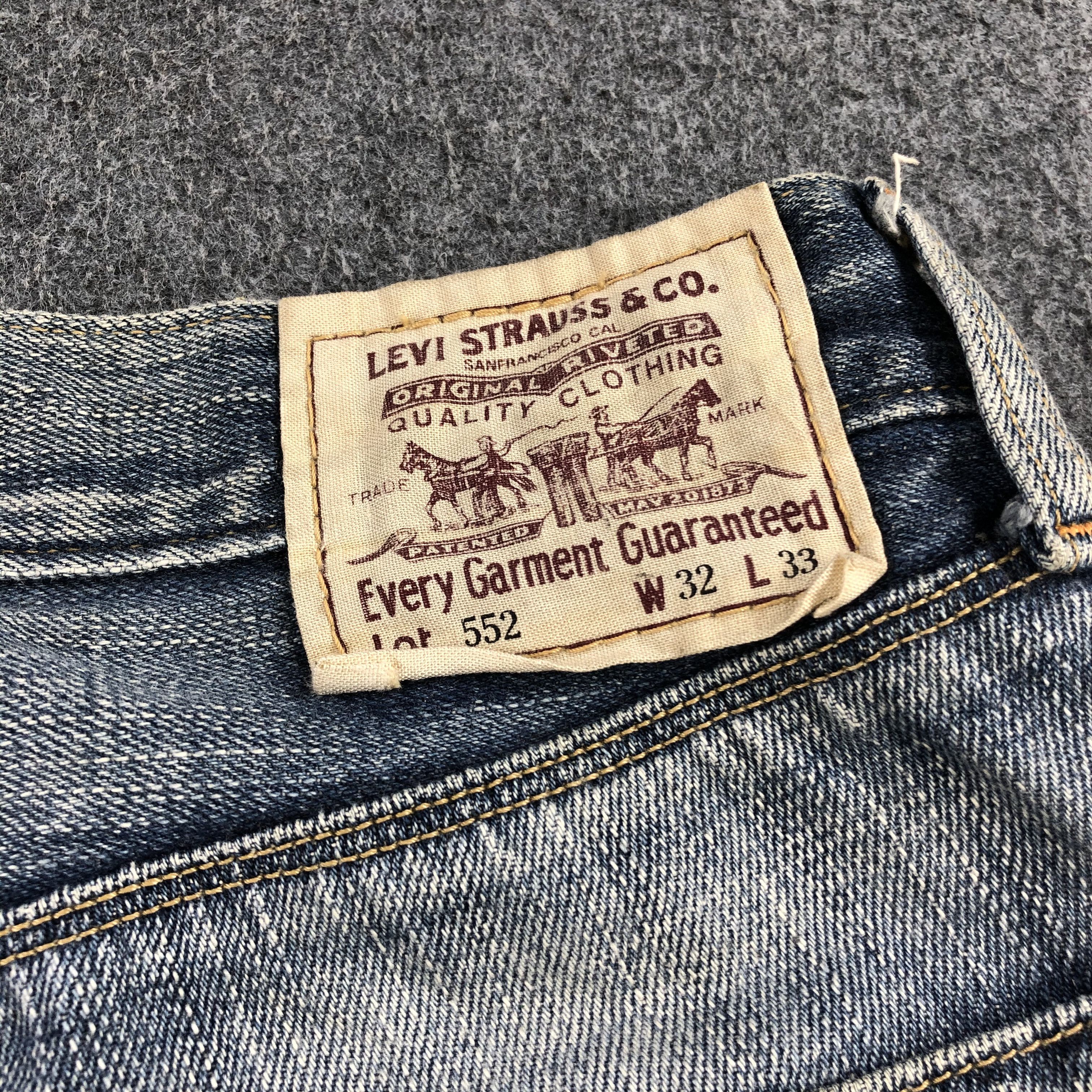 Levi's 90s Vintage Levis 552 Earth Tone Jeans-J1835 Size US 32 / EU 48 - 5 Thumbnail
