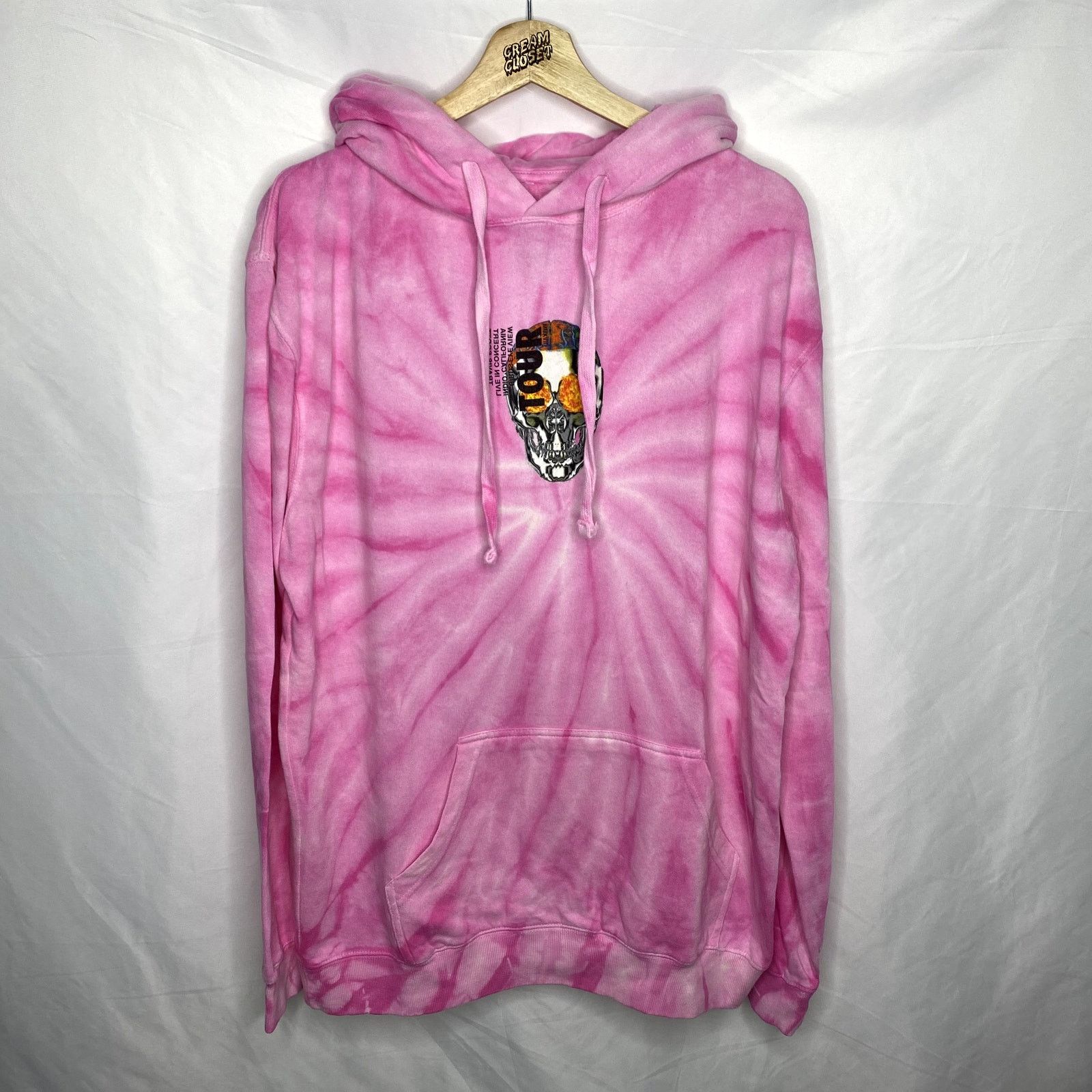 image of Travis Scott Unreleased Cactus Jack Astroworld Birds Utopia Tour Merch in Pink, Men's (Size 2XL)