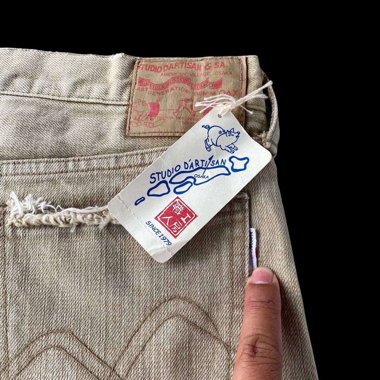 Studio D'Artisan VINTAGE STUDIO DARTISAN PRISONER DENIM DISTRESSED W28 Size US 28 / EU 44 - 14 Thumbnail
