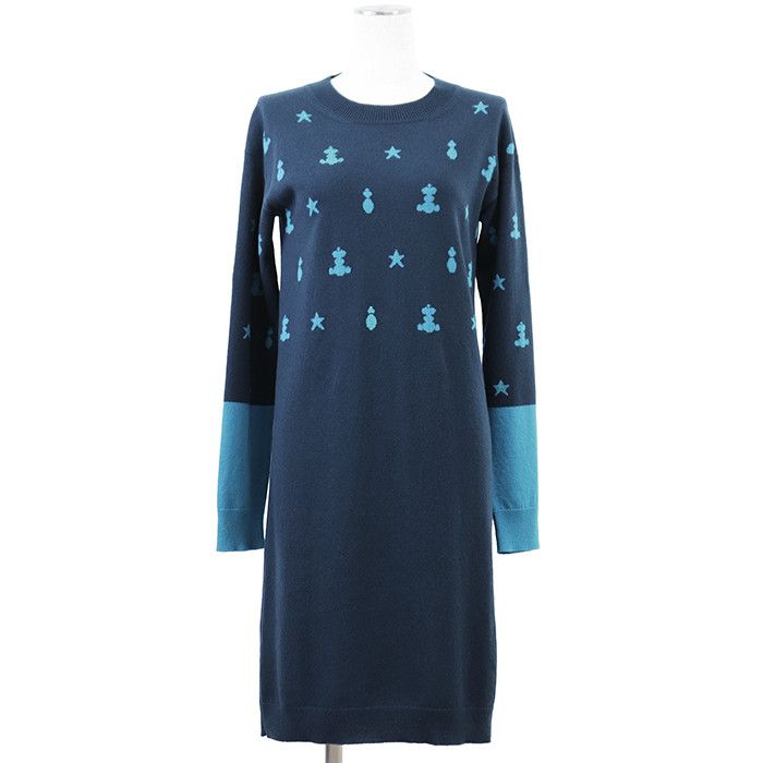 Hermes Hermes Hermès Poste et Cavalerie36 100% Cashmere Dress Textile Dresses DUTY FREE for USA Size ONE SIZE - 1 Thumbnail