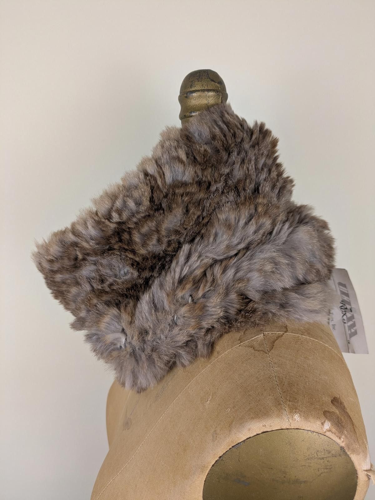 Other 1990's brown rabbit fur scarf hat headband Size ONE SIZE - 2 Thumbnail