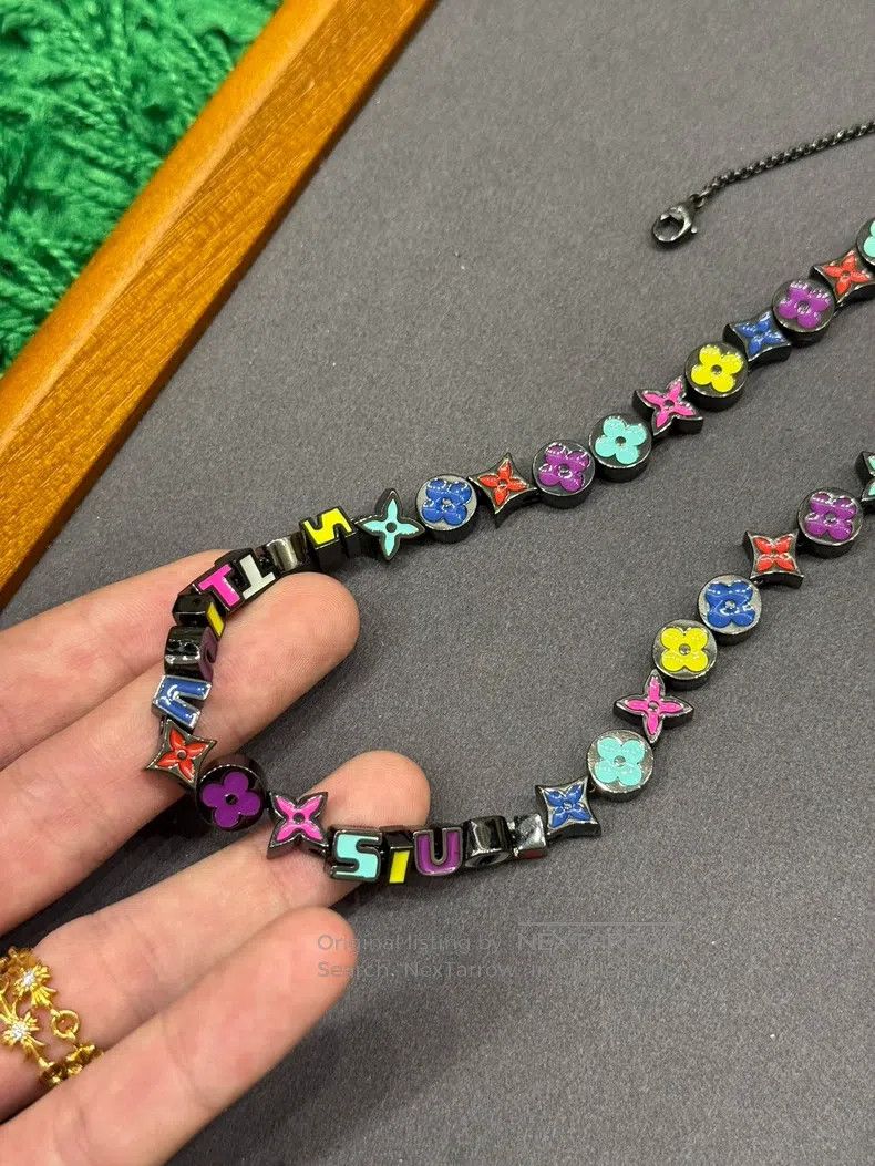 Louis Vuitton Louis Vuitton Colorful Bead Metal Enamel Necklace Size ONE SIZE - 2 Thumbnail