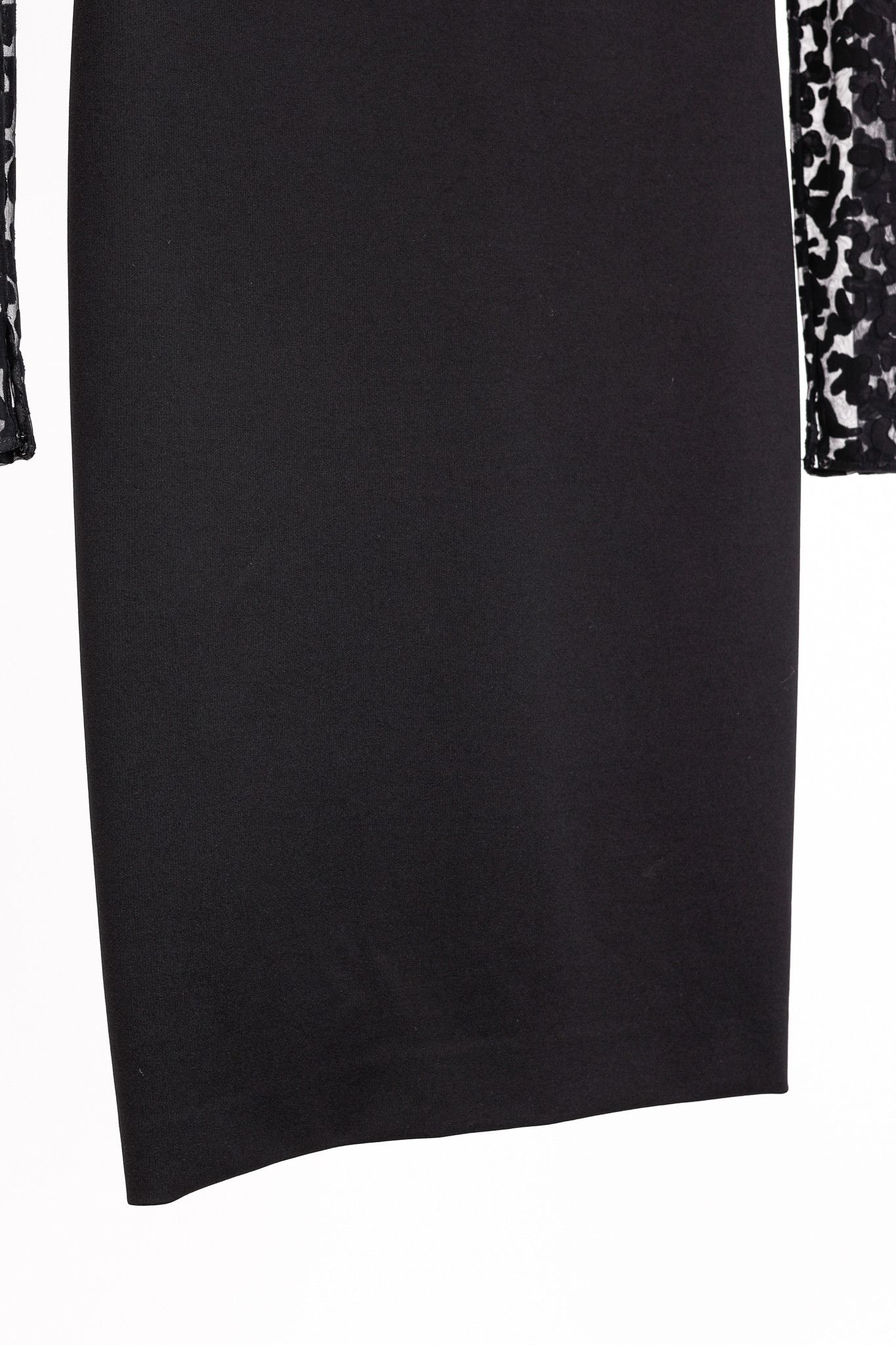 Stella McCartney Stella McCartney Black Jersey Leopard-Sleeve Bodycon Dress Size M / US 6-8 / IT 42-44 - 7 Thumbnail