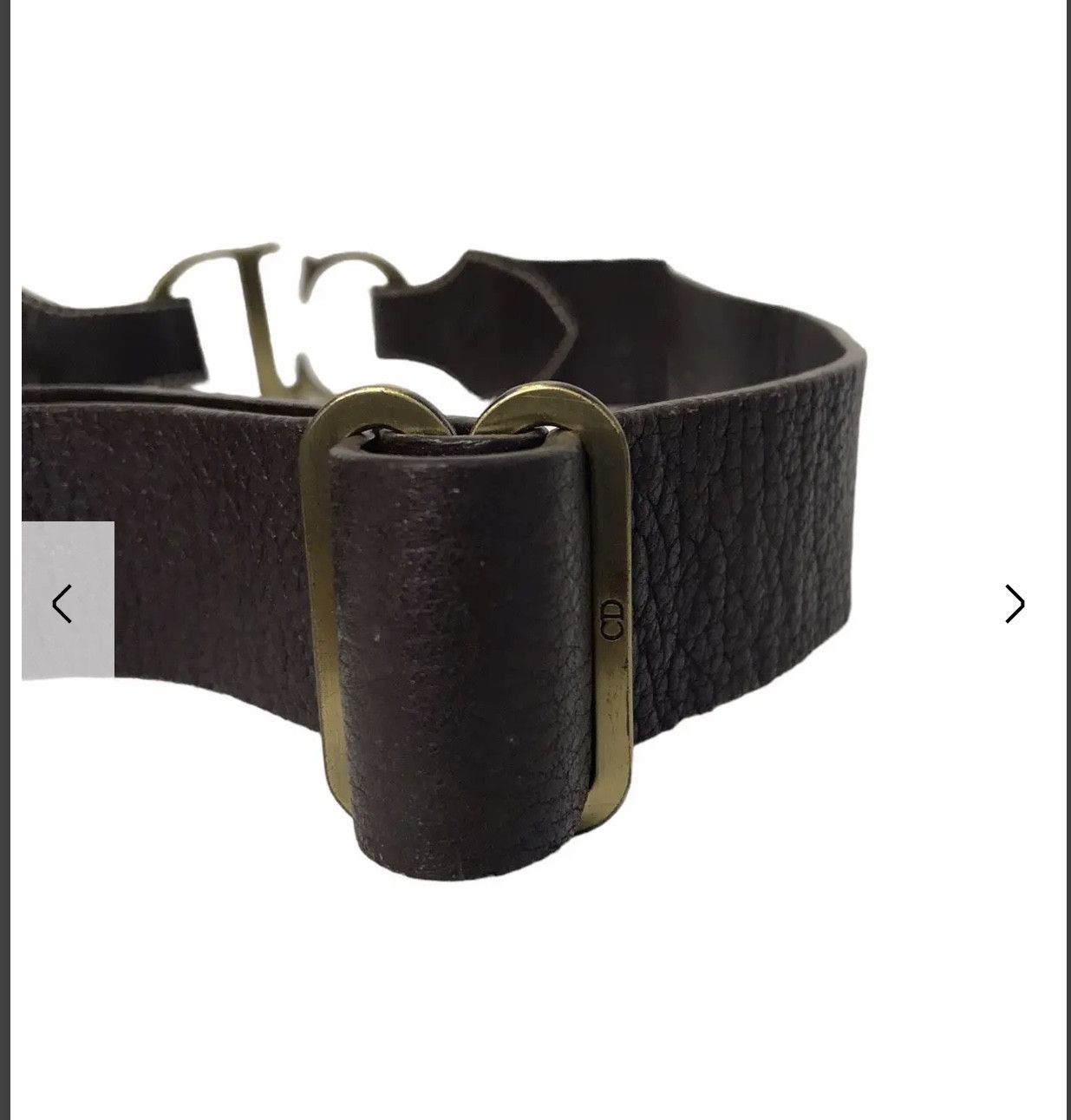 Christian Dior Monsieur × Vintage Christian Dior CD Black Belt Size ONE SIZE - 6 Thumbnail