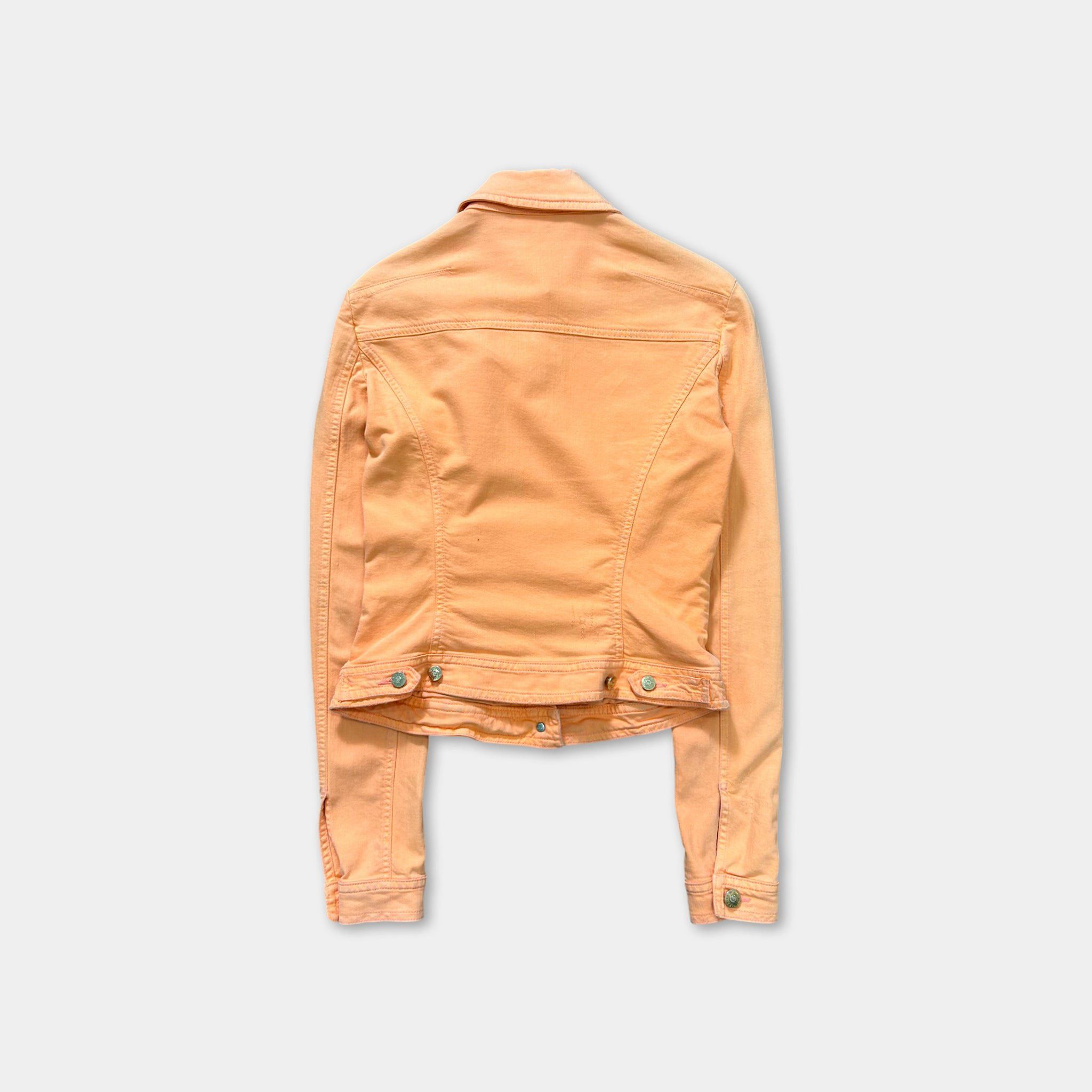 Versace Versace Jeans Couture Orange Denim Jacket Size US S / EU 44-46 / 1 - 5 Thumbnail