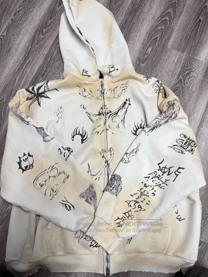 Balenciaga Balenciaga Tattoo Jacket Size US XL / EU 56 / 4 - 1 Thumbnail