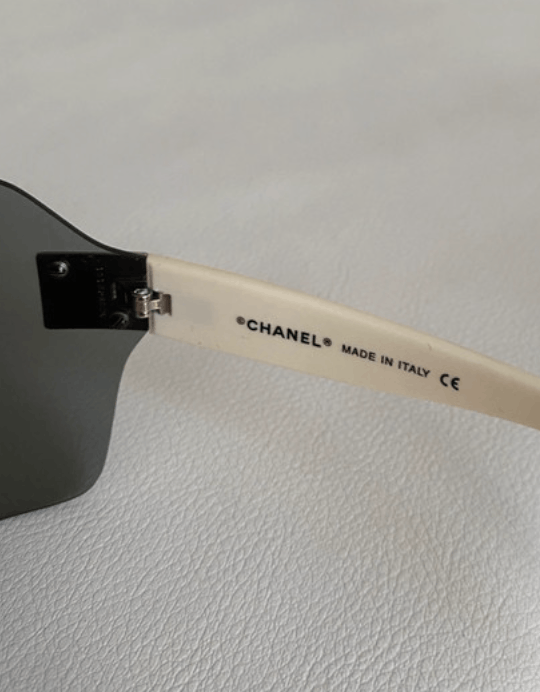 Chanel × Vintage CHANEL SUNGLASSES 4109 LOGO ICONIC 4017 Mask Vintage Size ONE SIZE - 6 Thumbnail