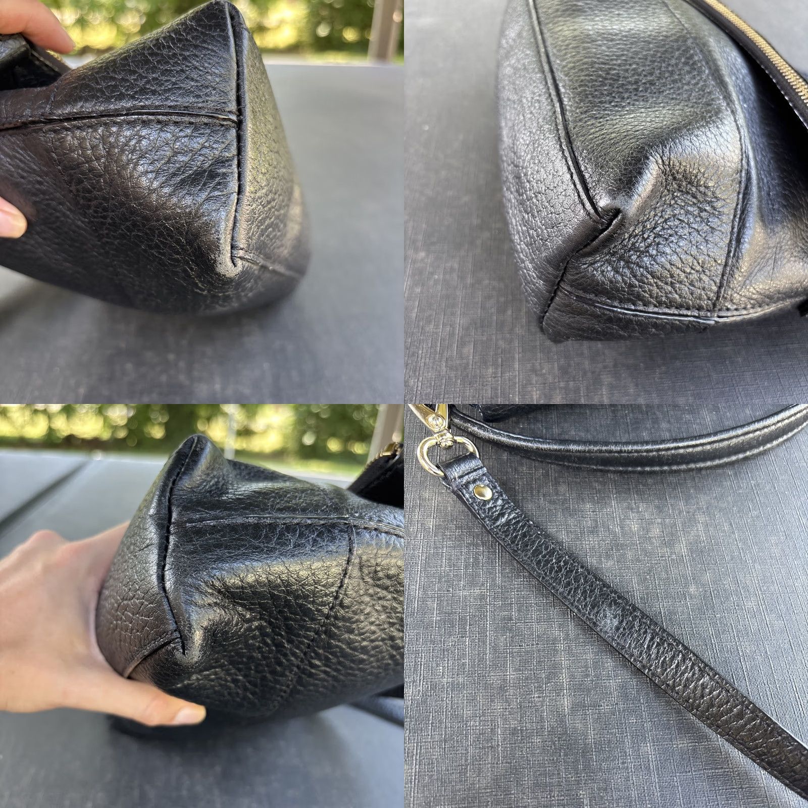 Vintage kate spade new york Crossbody Shoulder Bag Black Pebbled Leather Southport Ave Carmen Size ONE SIZE - 9 Thumbnail