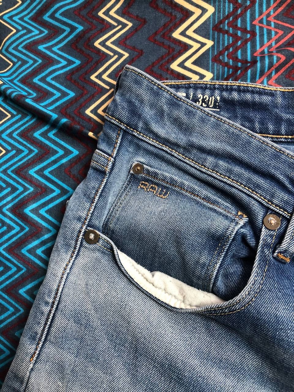 G-Star G-Star Raw logo jeans pants 3301 crazy Y2K vintage Size US 32 / EU 48 - 6 Thumbnail
