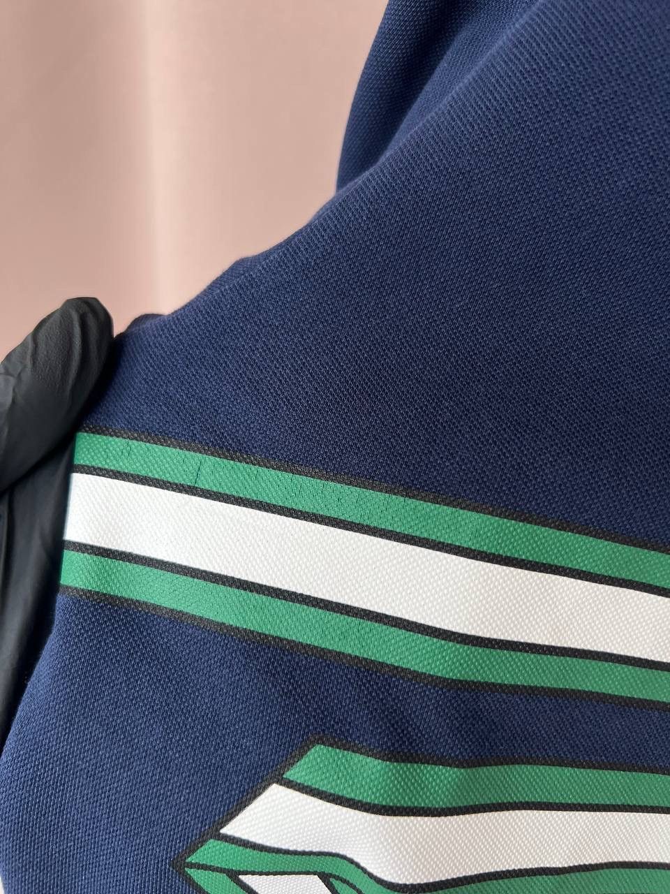 Lacoste Lacoste Ribbon Striped Regular Fit Pique Polo Shirt Mens M Size US M / EU 48-50 / 2 - 15 Thumbnail
