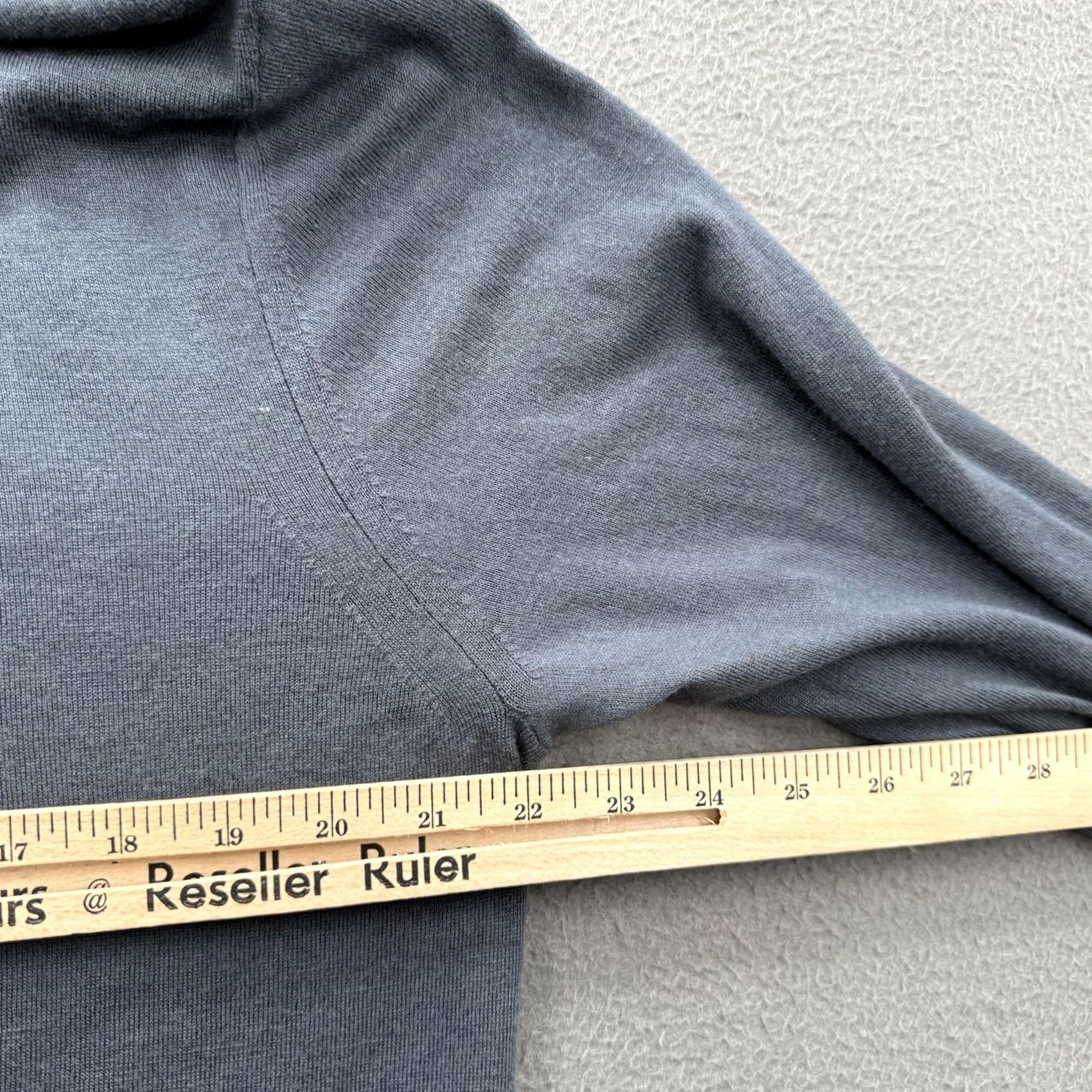 Allsaints AllSaints Sweater Mens 2XL Gray Crewneck Lightweight Modal Wool Knit Pullover Size US XXL / EU 58 / 5 - 4 Thumbnail