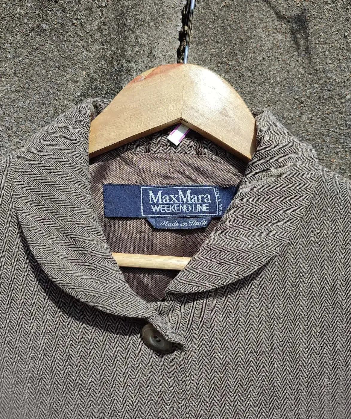 Designer × Max Mara MaxMara Weekend Line Wool Blend Collarless Blazer Size M / US 6-8 / IT 42-44 - 13 Thumbnail