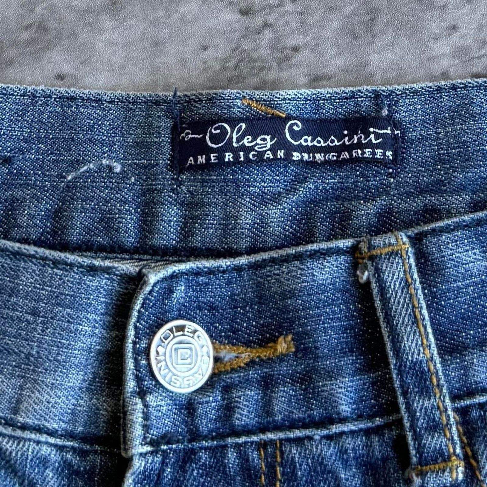 JNCO × Vintage Vintage Y2K Baggy Wide Leg Embroidered Dungaree Denim Jeans Size US 34 / EU 50 - 4 Thumbnail